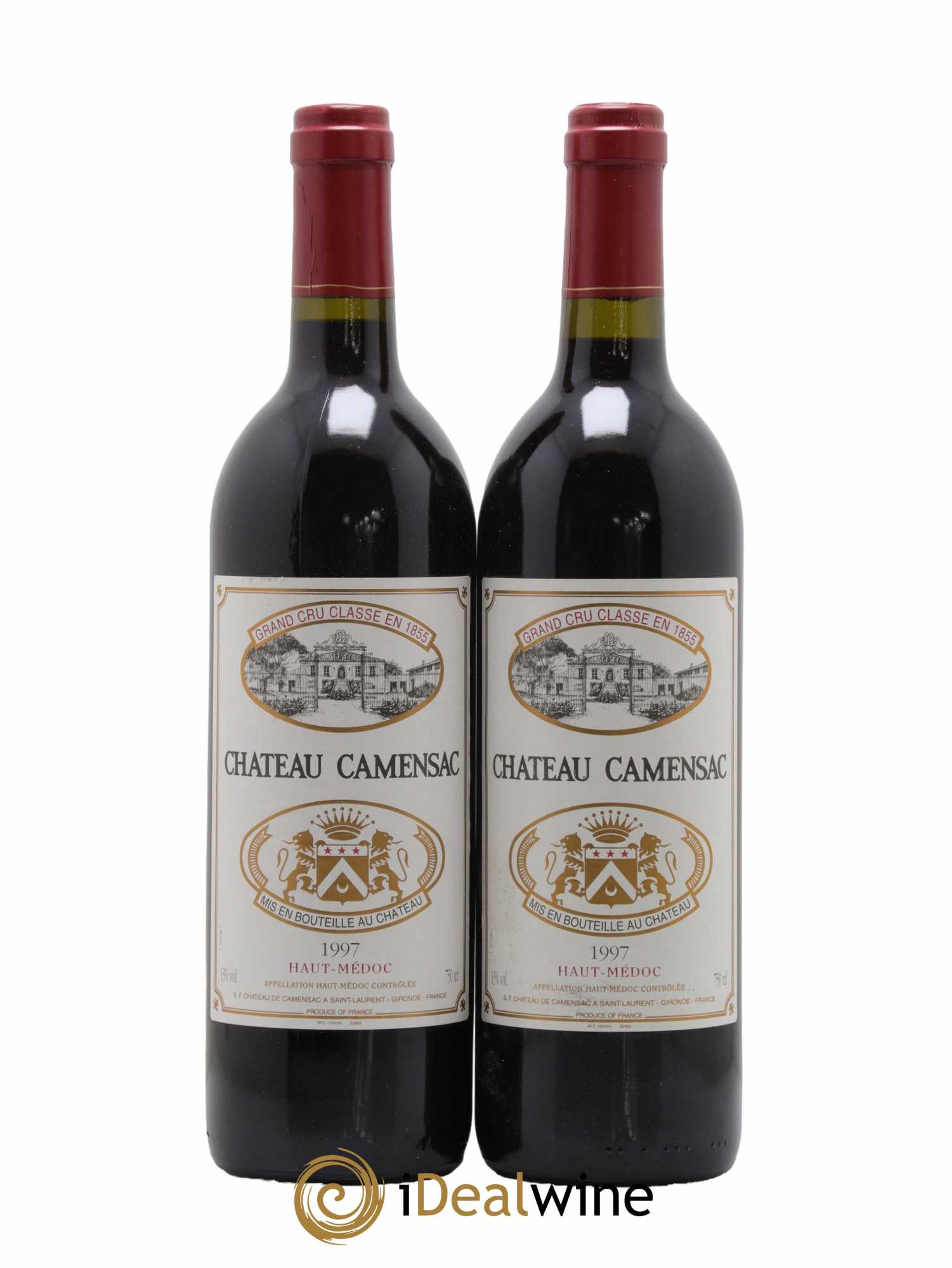 Château Camensac 5ème Grand Cru Classé 1997 - Lot de 2 bouteilles - 0