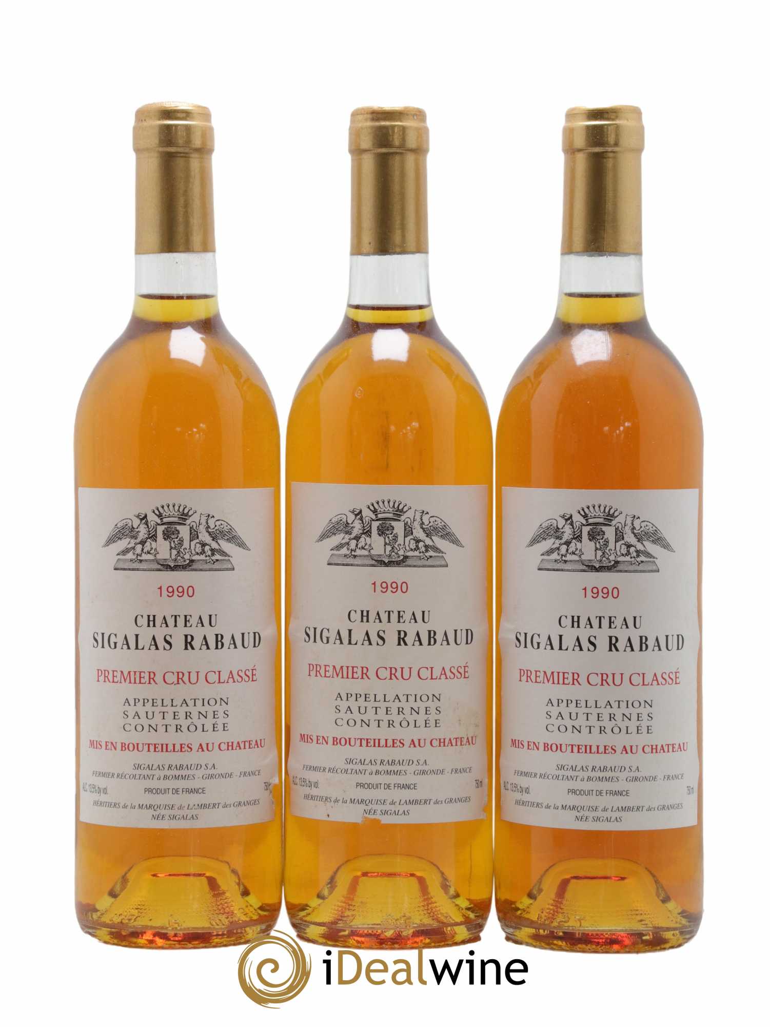 Château Sigalas Rabaud 1er Grand Cru Classé 1990 - Lotto di 12 bottiglie - 2
