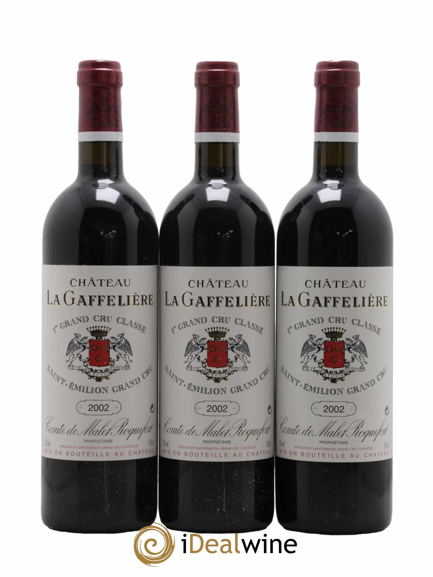Château la Gaffelière 1er Grand Cru Classé B 2002 - Lot de 3 bouteilles - 0