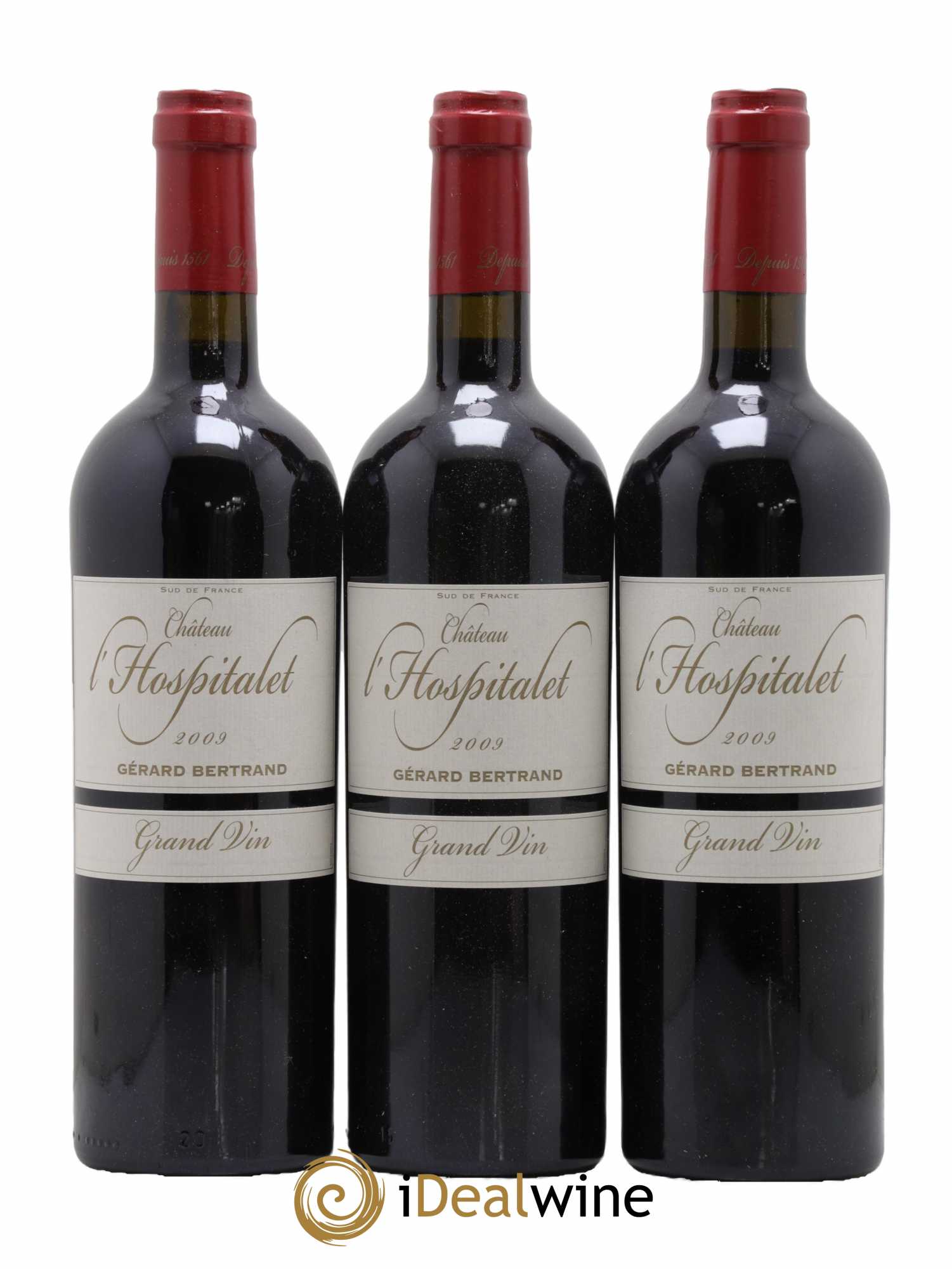 Coteaux du Languedoc La Clape Château L'Hospitalet Gerard Bertrand 2009 - Posten von 6 Flaschen - 1