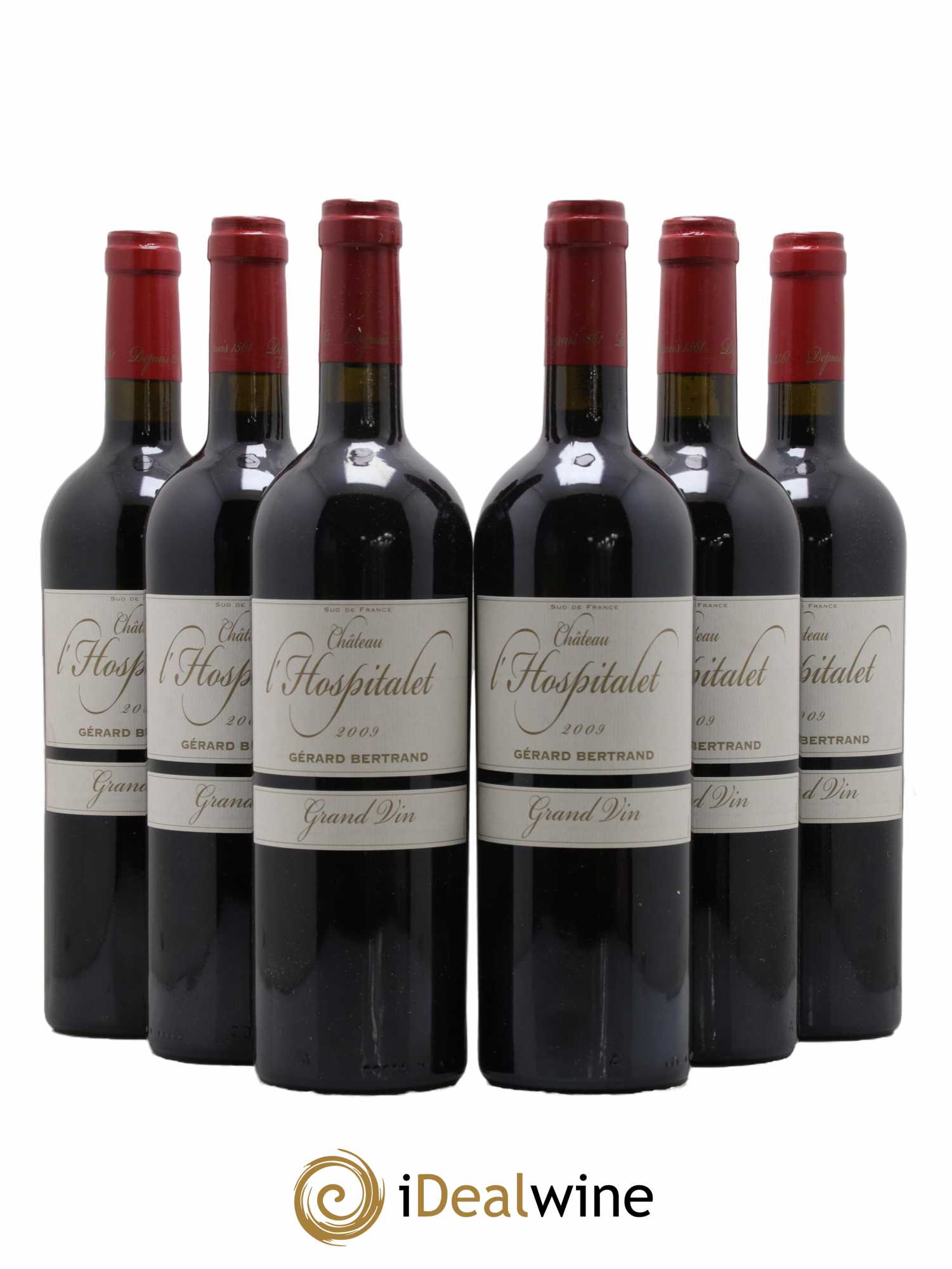 Coteaux du Languedoc La Clape Château L'Hospitalet Gerard Bertrand 2009 - Posten von 6 Flaschen - 0