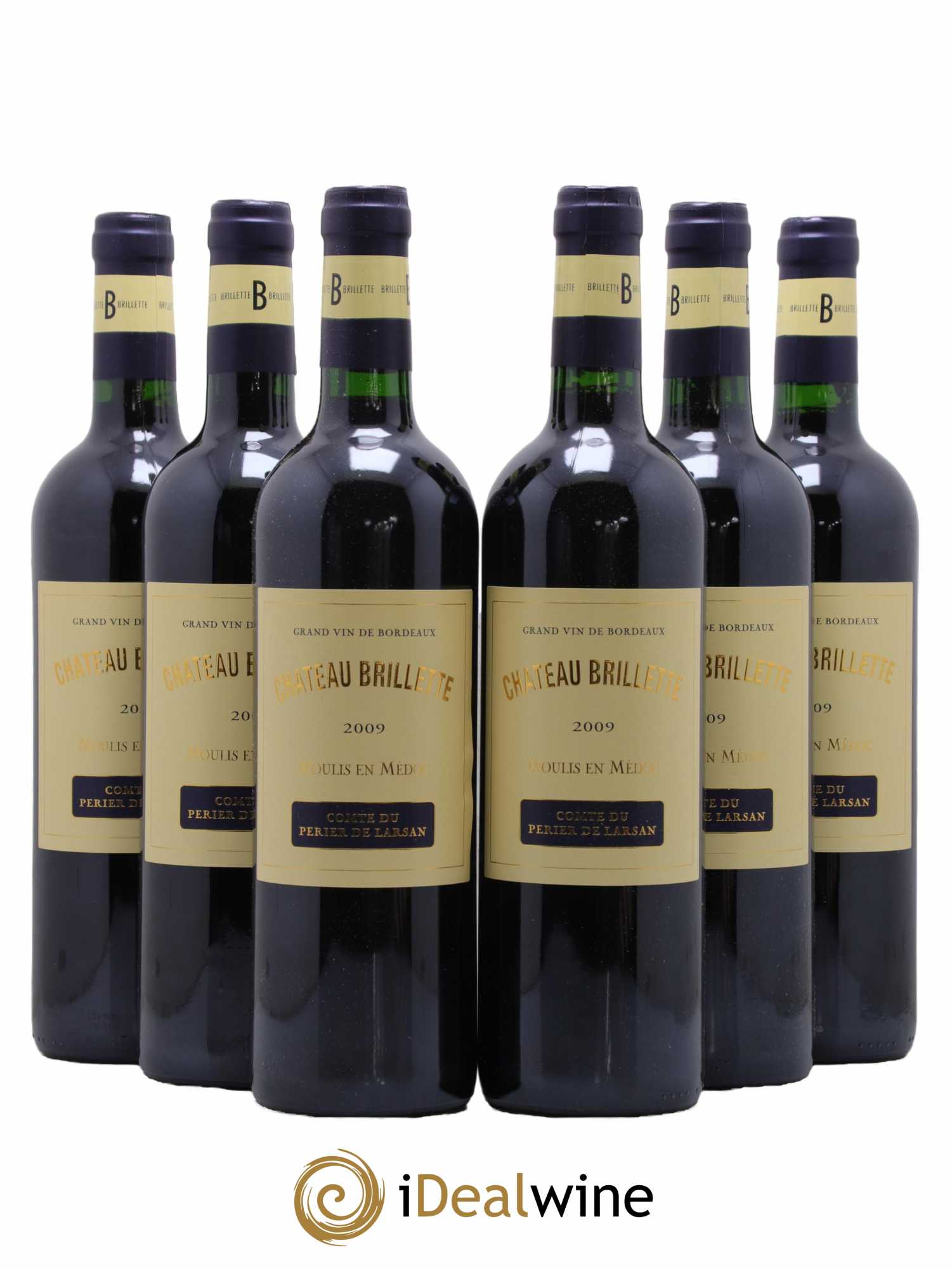 Château Brillette Cru Bourgeois 2009 - Lot de 6 bouteilles - 0