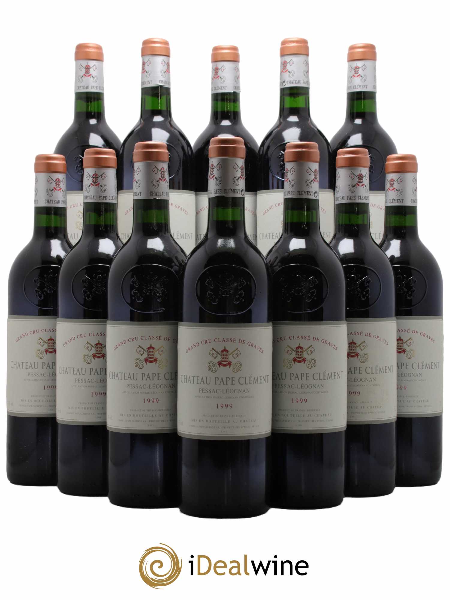 Château Pape Clément Cru Classé de Graves 1999 - Lot de 12 bouteilles - 0