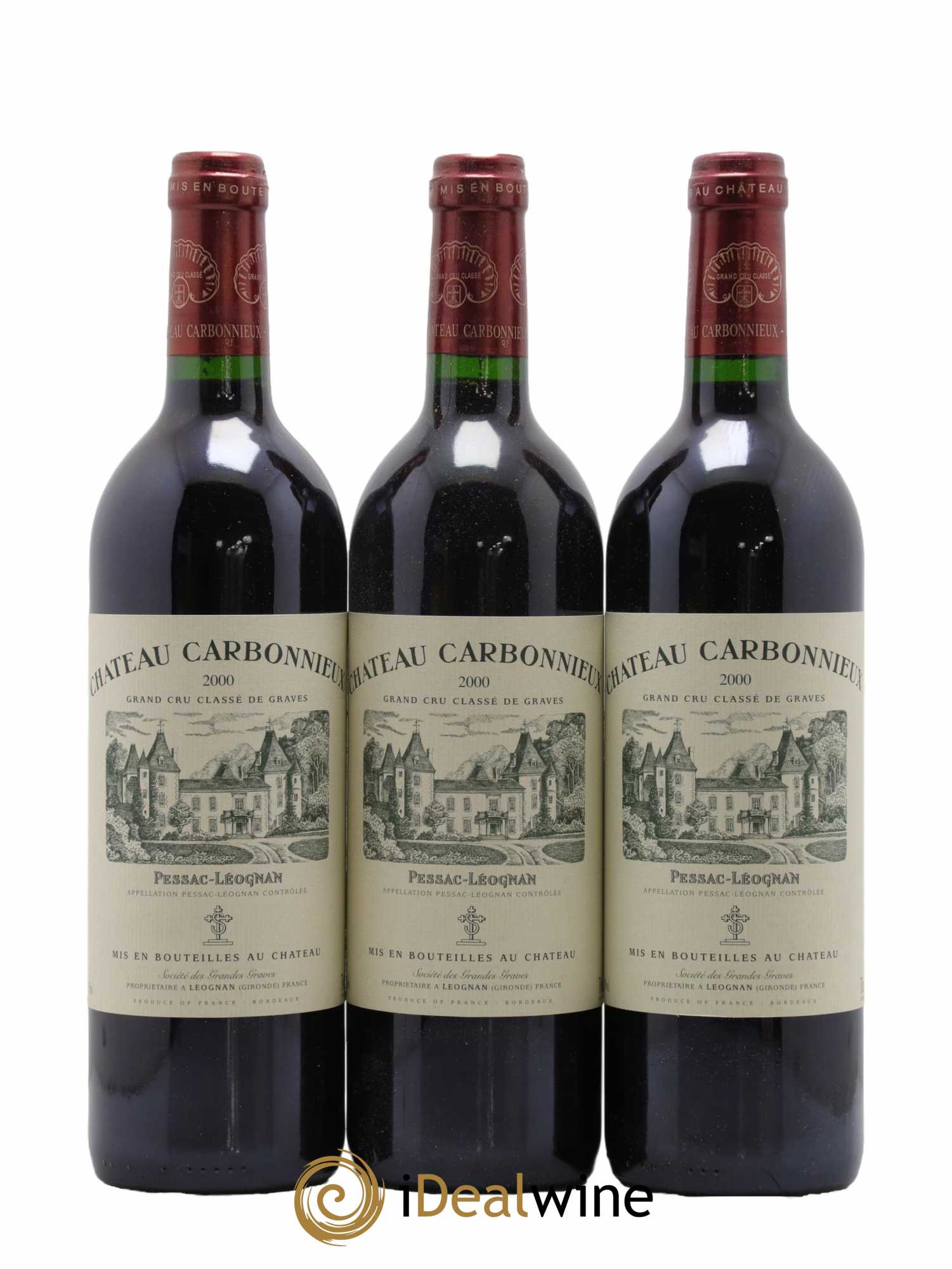 Château Carbonnieux Cru Classé de Graves 2000 - Lot de 12 bouteilles - 1
