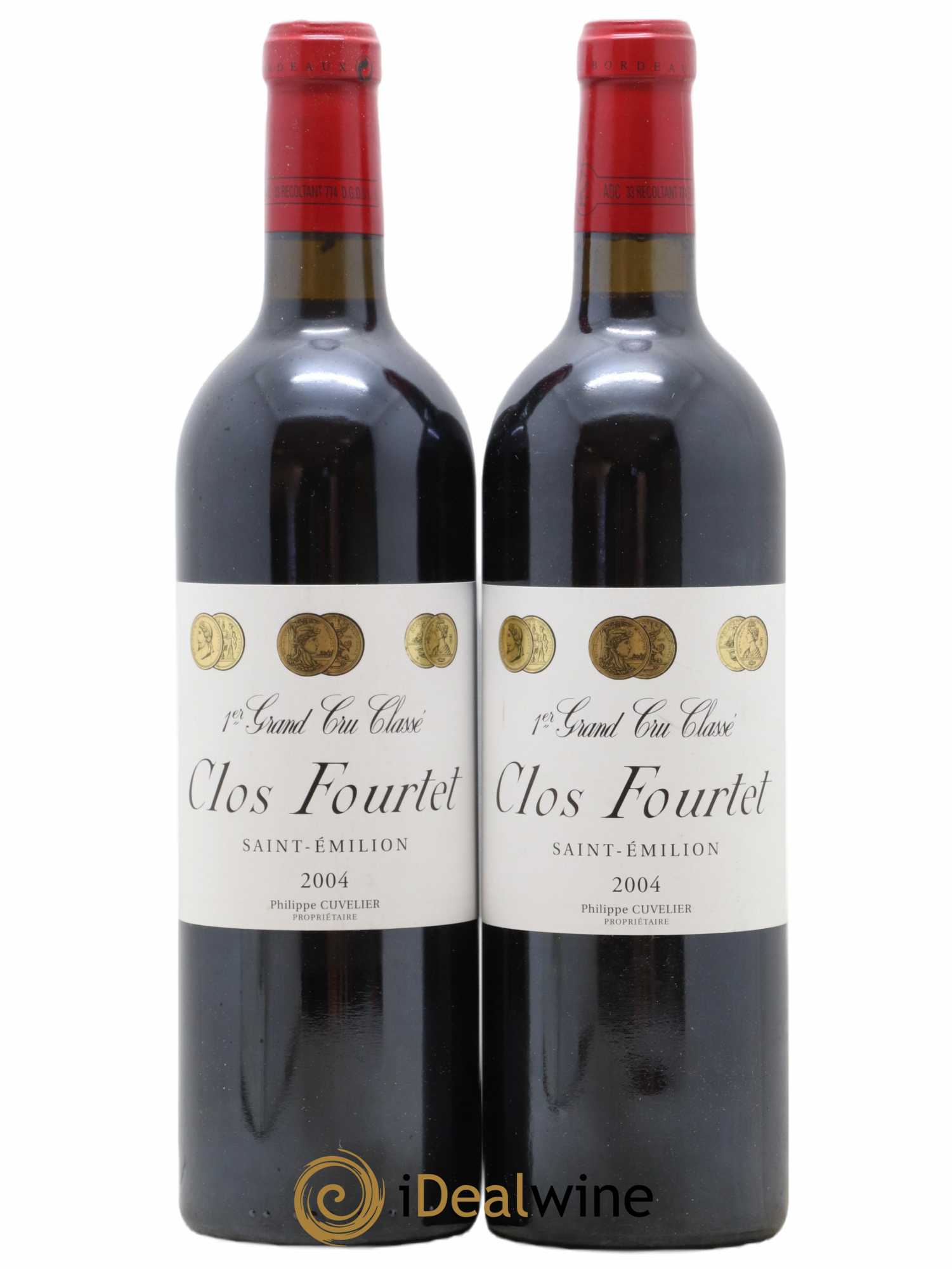 Clos Fourtet 1er Grand Cru Classé B 2004 - Lot de 2 bouteilles - 0