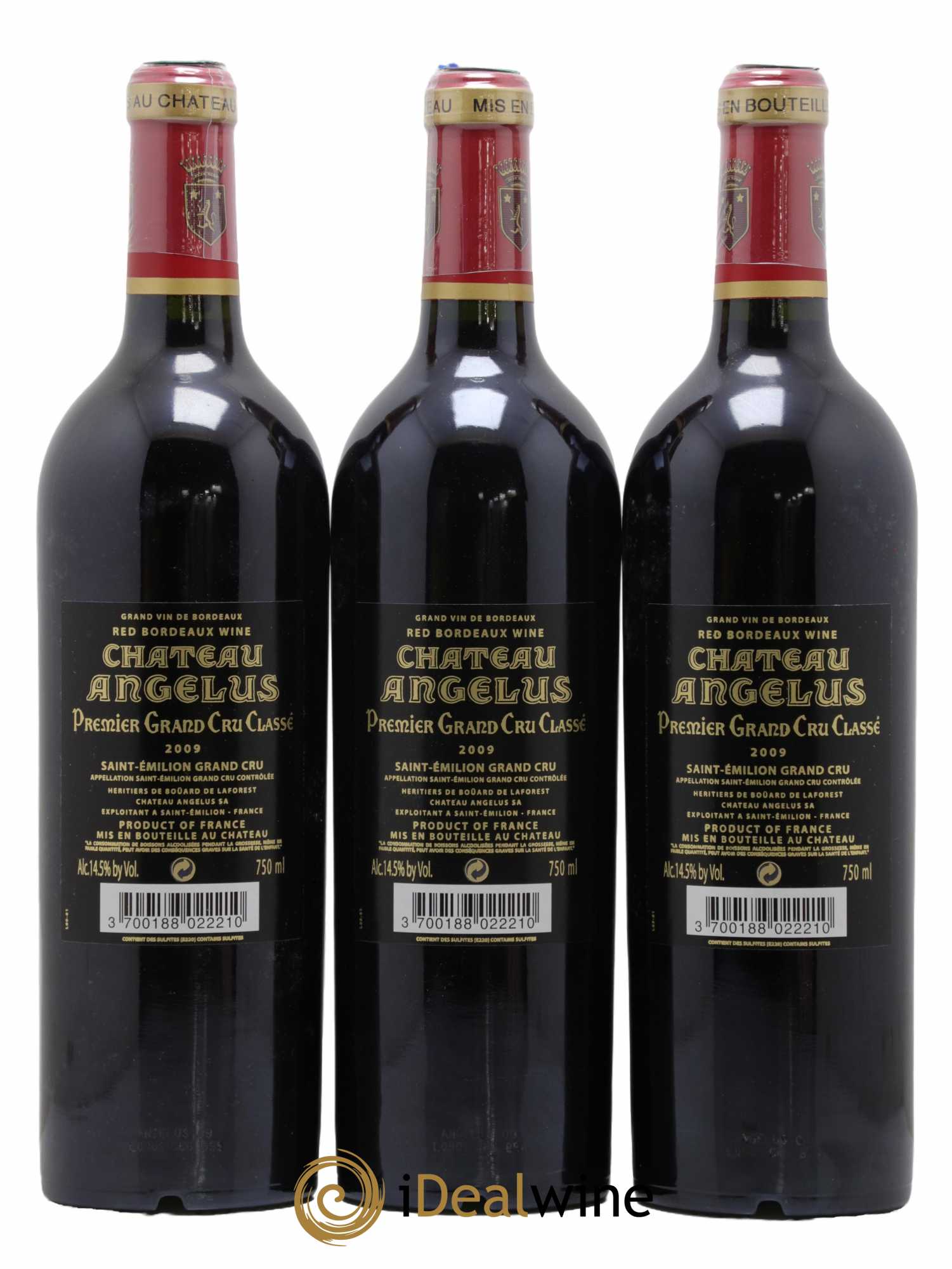 Château Angélus 1er Grand Cru Classé A 2009 - Lot de 6 bouteilles - 2