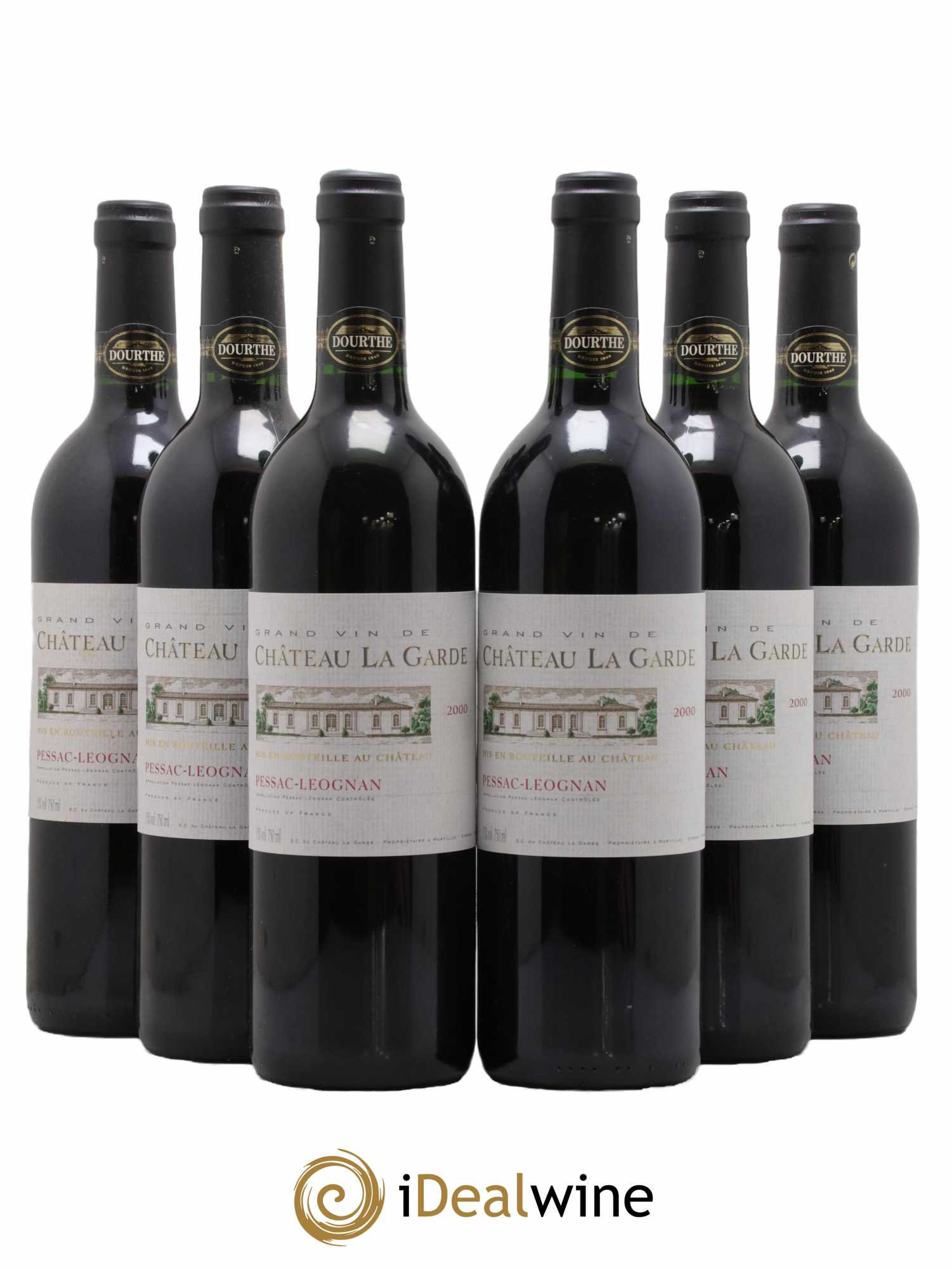 Château la Garde 2000 - Posten von 6 Flaschen - 0