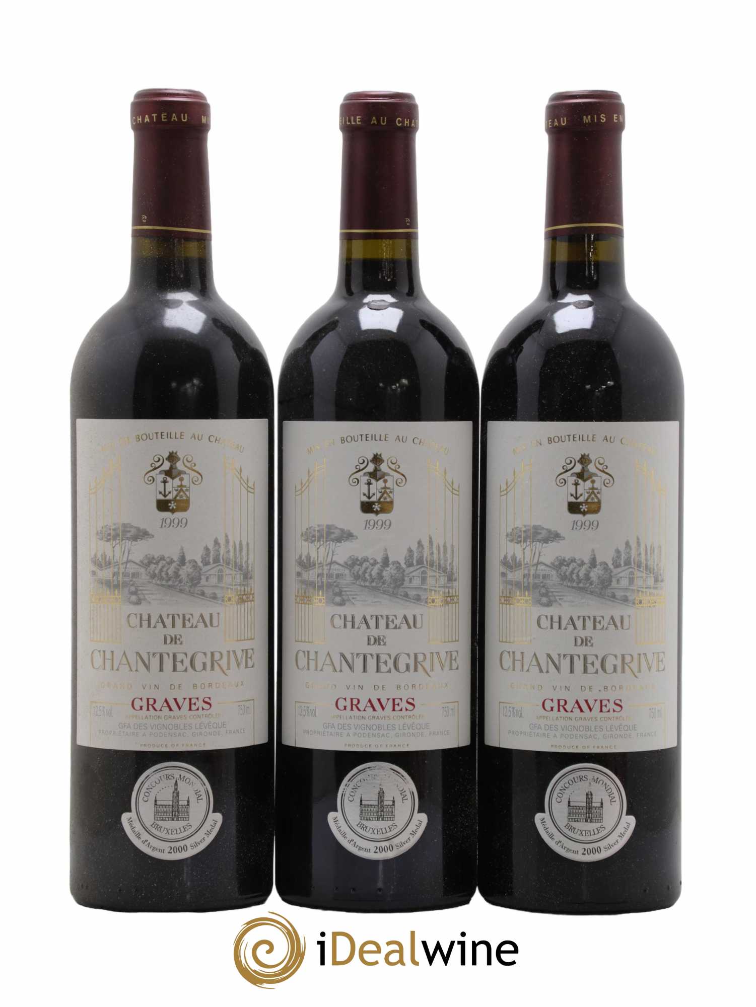 Château de Chantegrive 1999 - Lot de 12 bouteilles - 1