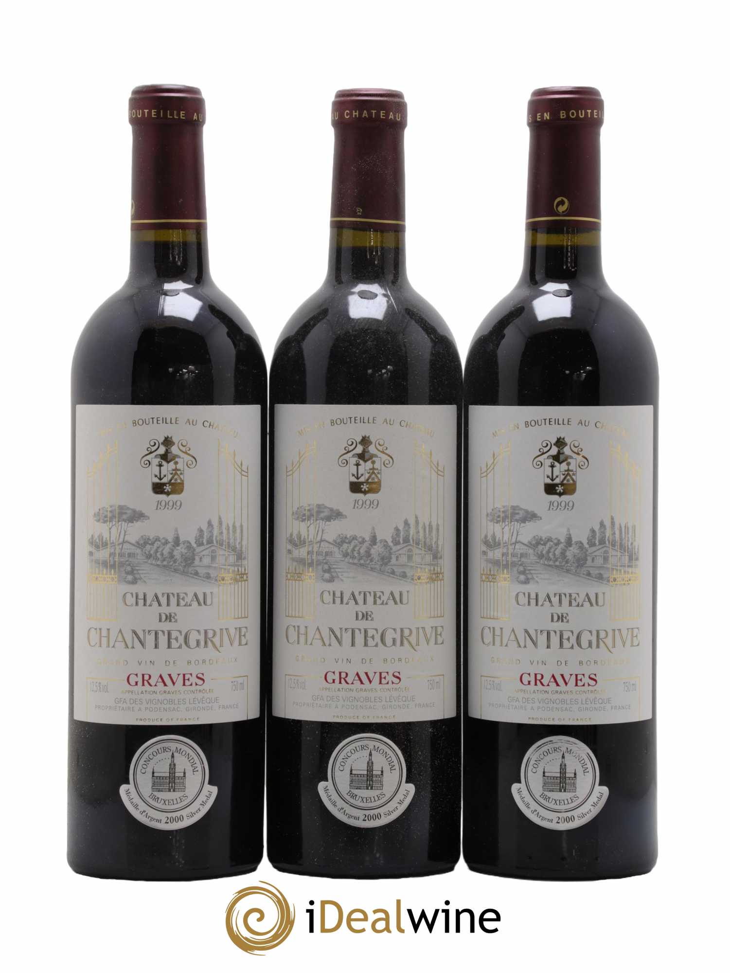 Château de Chantegrive 1999 - Lot de 12 bouteilles - 2