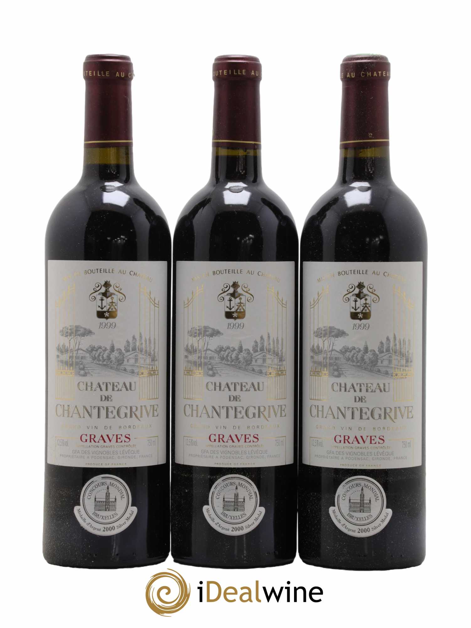 Château de Chantegrive 1999 - Lot de 12 bouteilles - 4