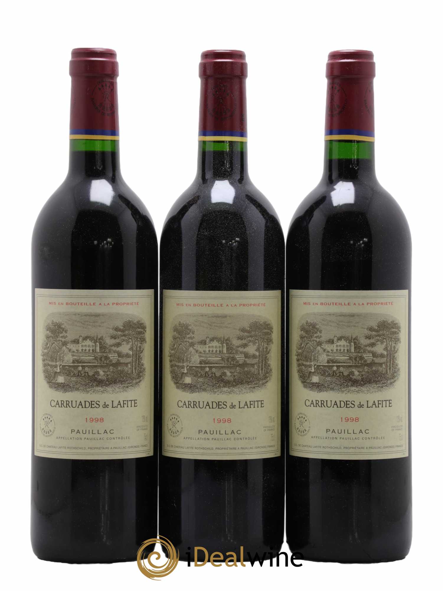 Carruades de Lafite Rothschild Second Vin 1998 - Lot de 12 bouteilles - 1