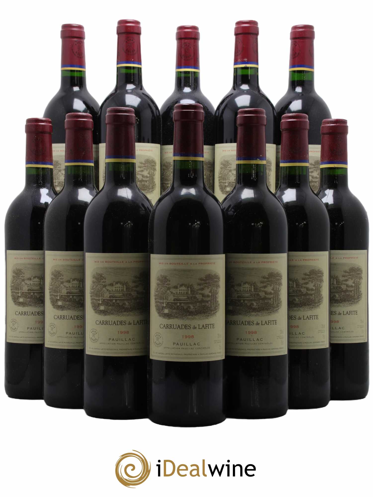 Carruades de Lafite Rothschild Second Vin 1998 - Lot de 12 bouteilles - 0