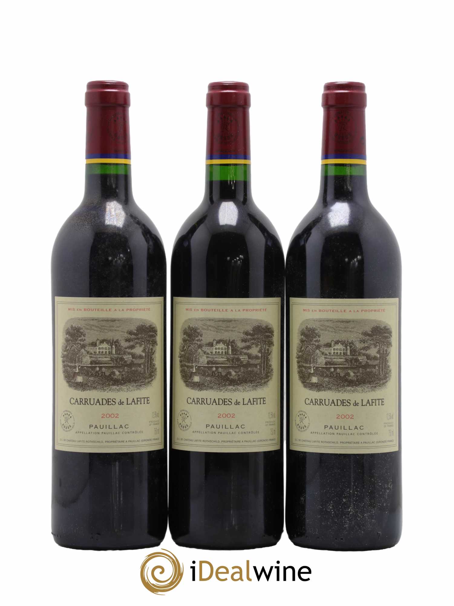 Carruades de Lafite Rothschild Second Vin 2002 - Lot de 12 bouteilles - 1