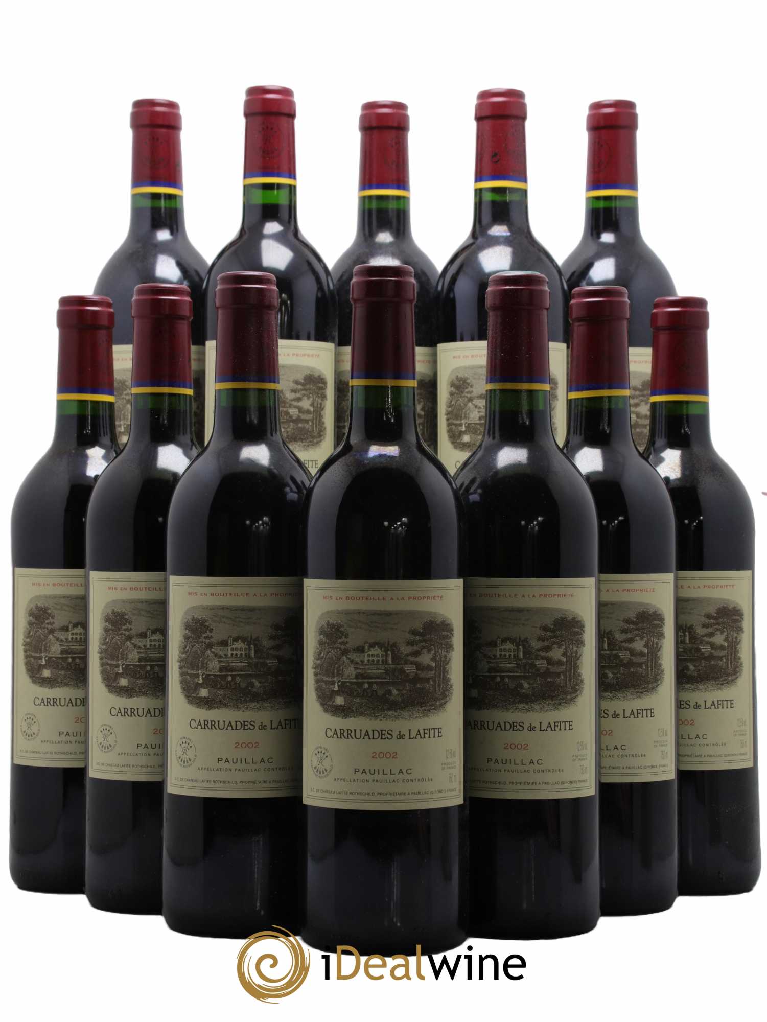 Carruades de Lafite Rothschild Second Vin 2002 - Lot de 12 bouteilles - 0