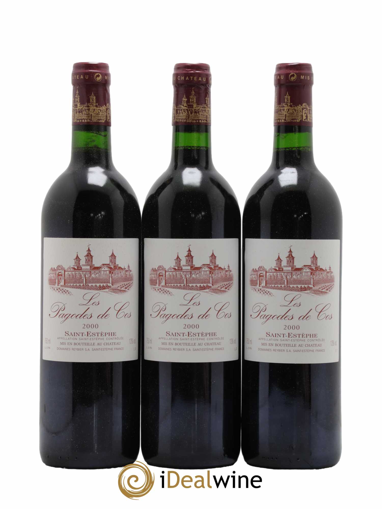 Les Pagodes de Cos Second Vin 2000 - Posten von 6 Flaschen - 2