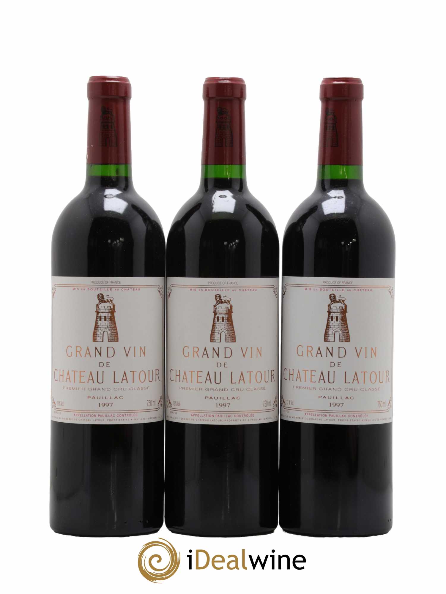 Château Latour 1er Grand Cru Classé 1997 - Lot de 3 bouteilles - 0