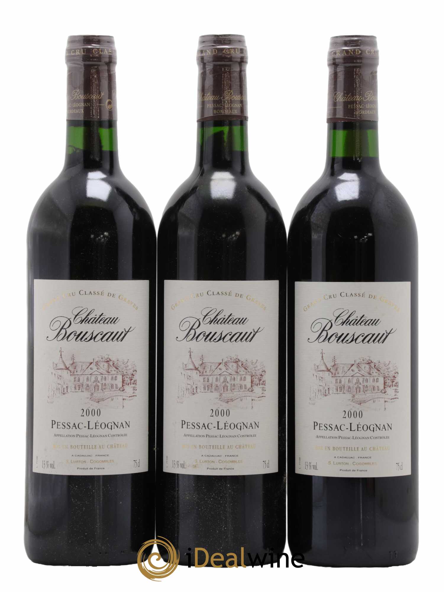 Château Bouscaut Cru Classé de Graves 2000 - Lot de 6 bouteilles - 1