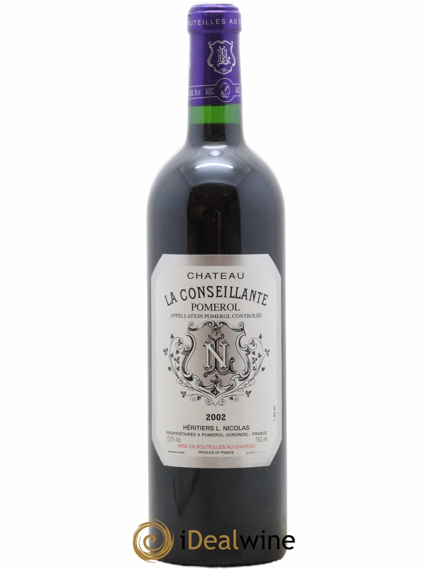 Château la Conseillante 2002 - Lot de 1 bouteille - 0