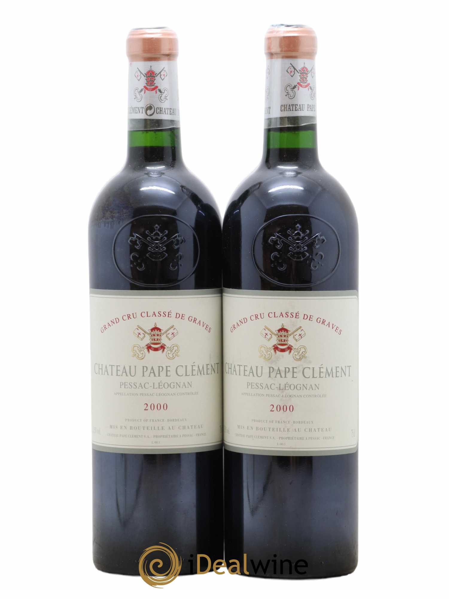 Château Pape Clément Cru Classé de Graves 2000 - Lot de 2 bouteilles - 0