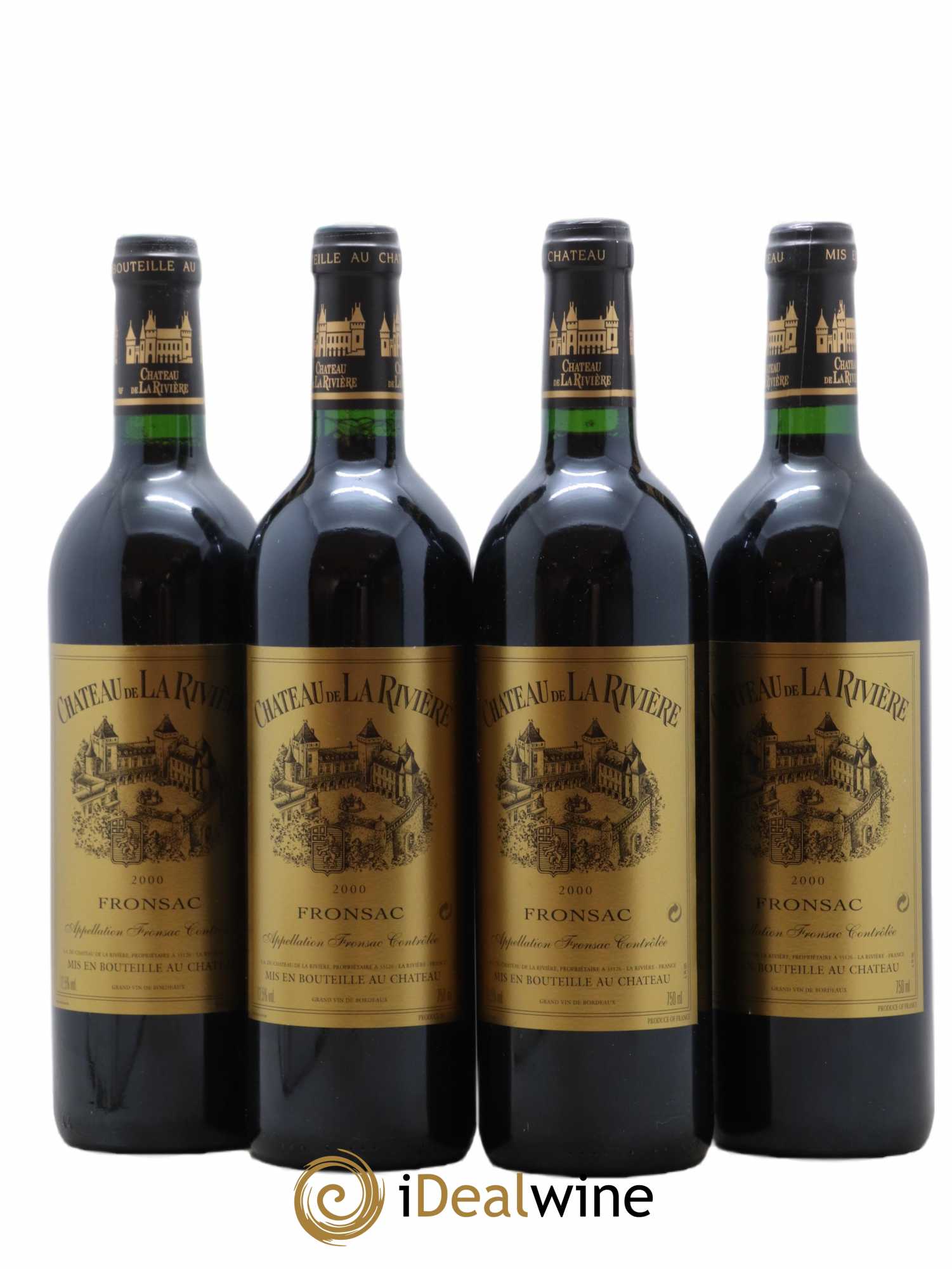 Château de La Rivière 2000 - Lot de 4 bouteilles - 0