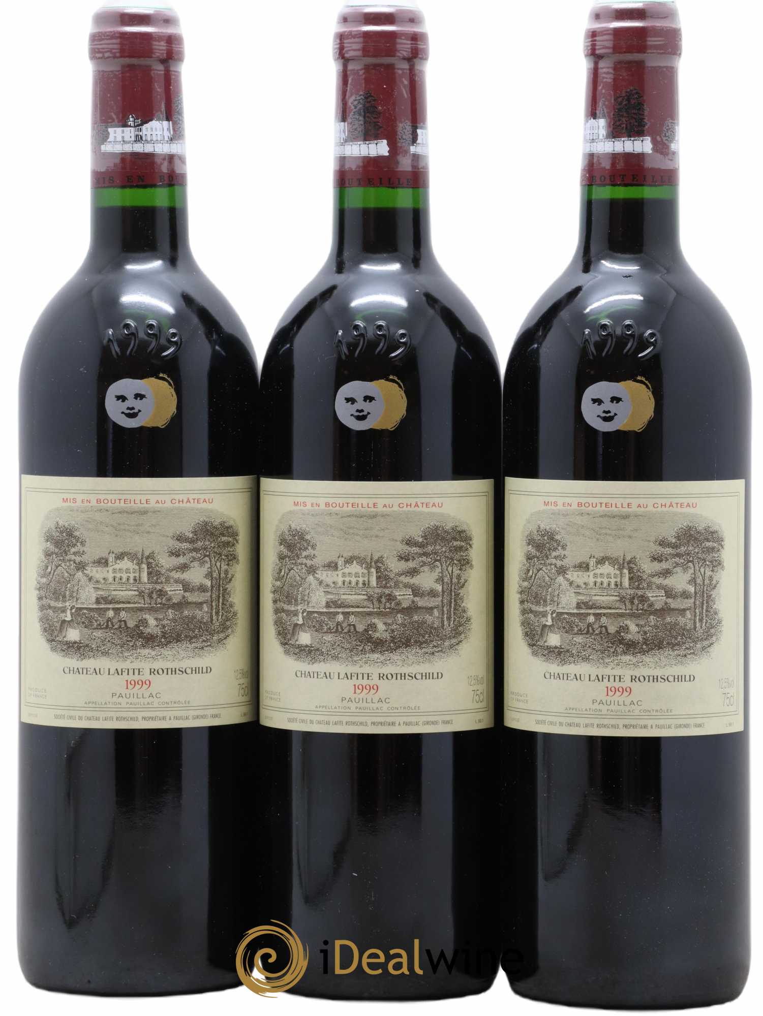 Château Lafite Rothschild 1er Grand Cru Classé 1999 - Lot de 3 bouteilles - 0