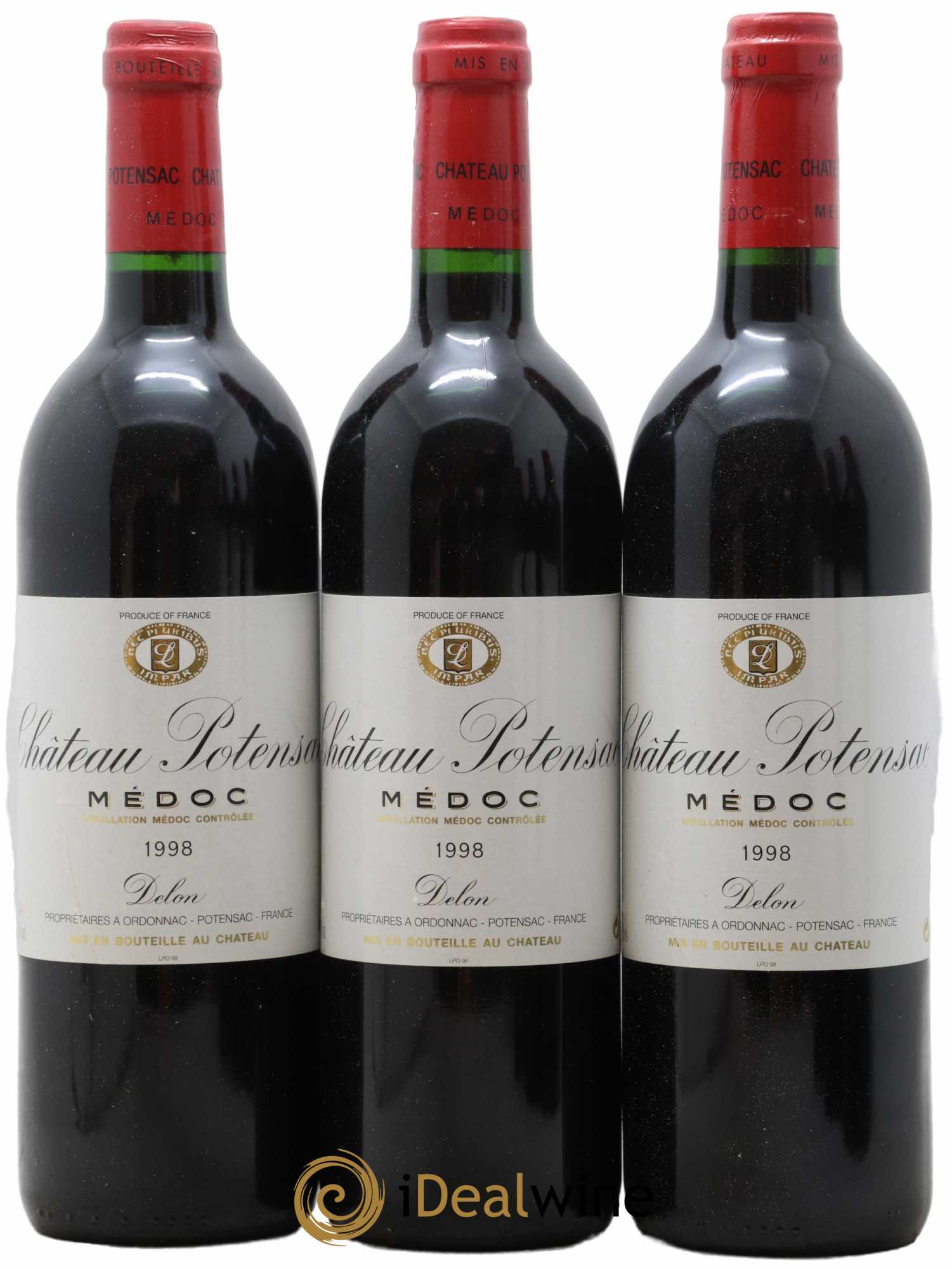 Château Potensac 1998 - Lot de 6 bouteilles - 1
