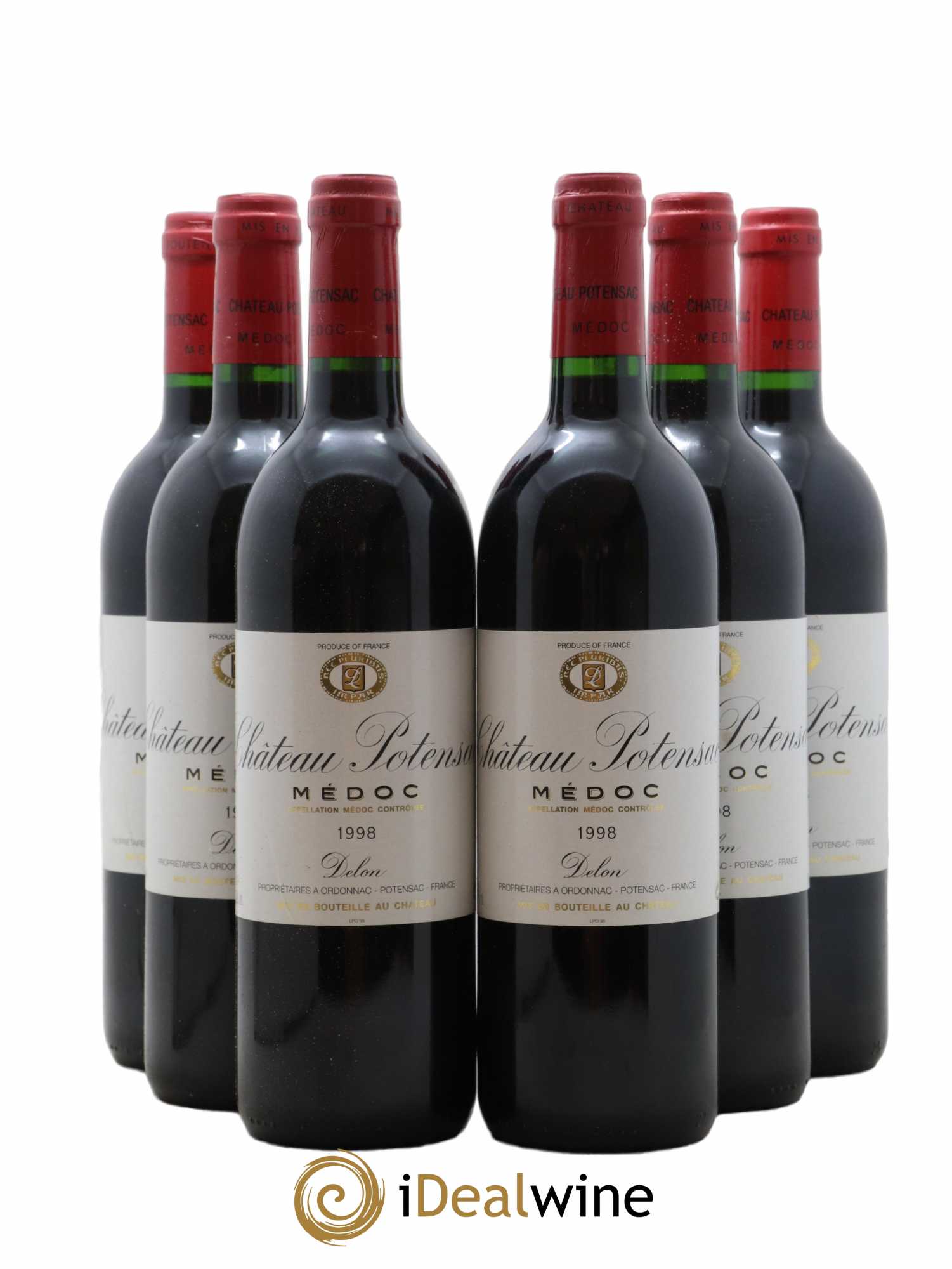 Château Potensac 1998 - Lot de 6 bouteilles - 0