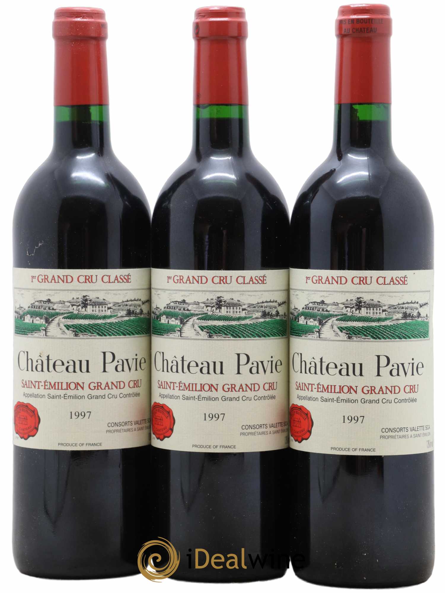 Château Pavie 1er Grand Cru Classé A 1997 - Lot de 3 bouteilles - 0
