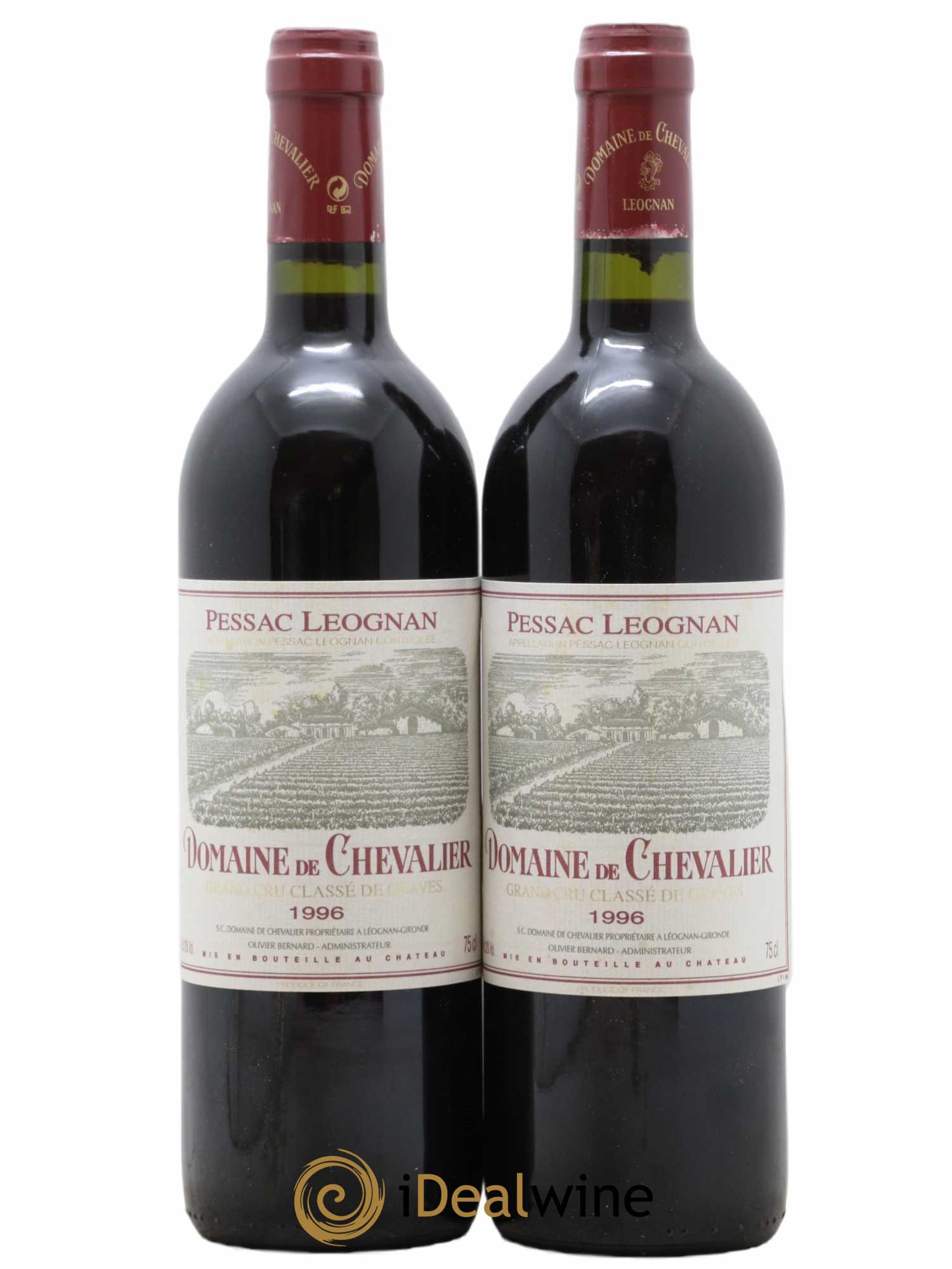 Domaine de Chevalier Cru Classé de Graves 1996 - Lot de 2 bouteilles - 0