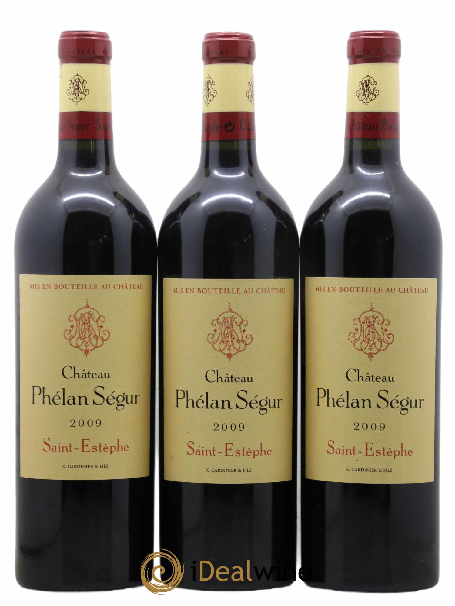 Château Phélan Ségur 2009 - Lot of 3 bottles - 0
