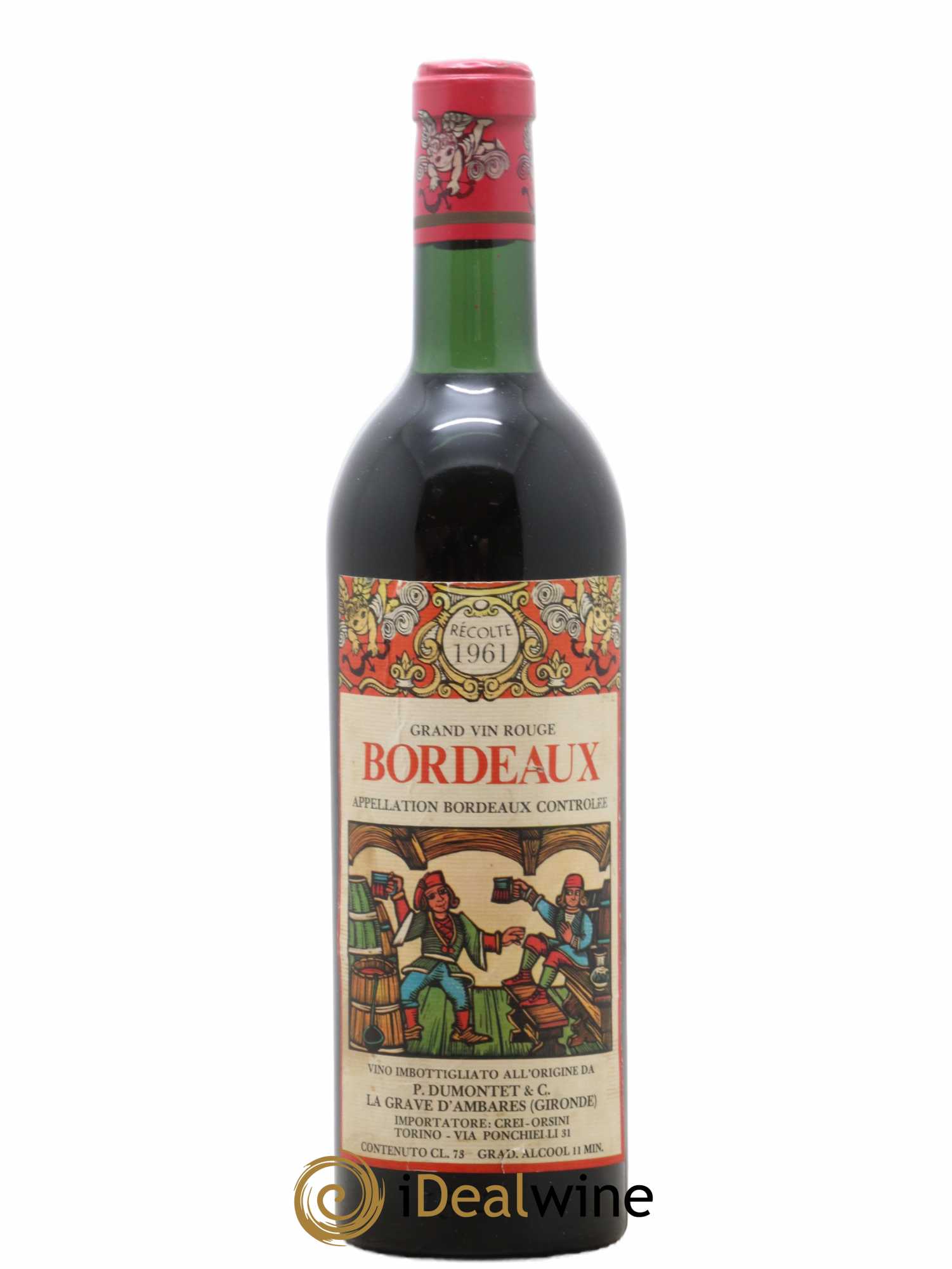 Bordeaux (senza prezzo di riserva) 1961 - Lotto di 1 bottiglia - 0