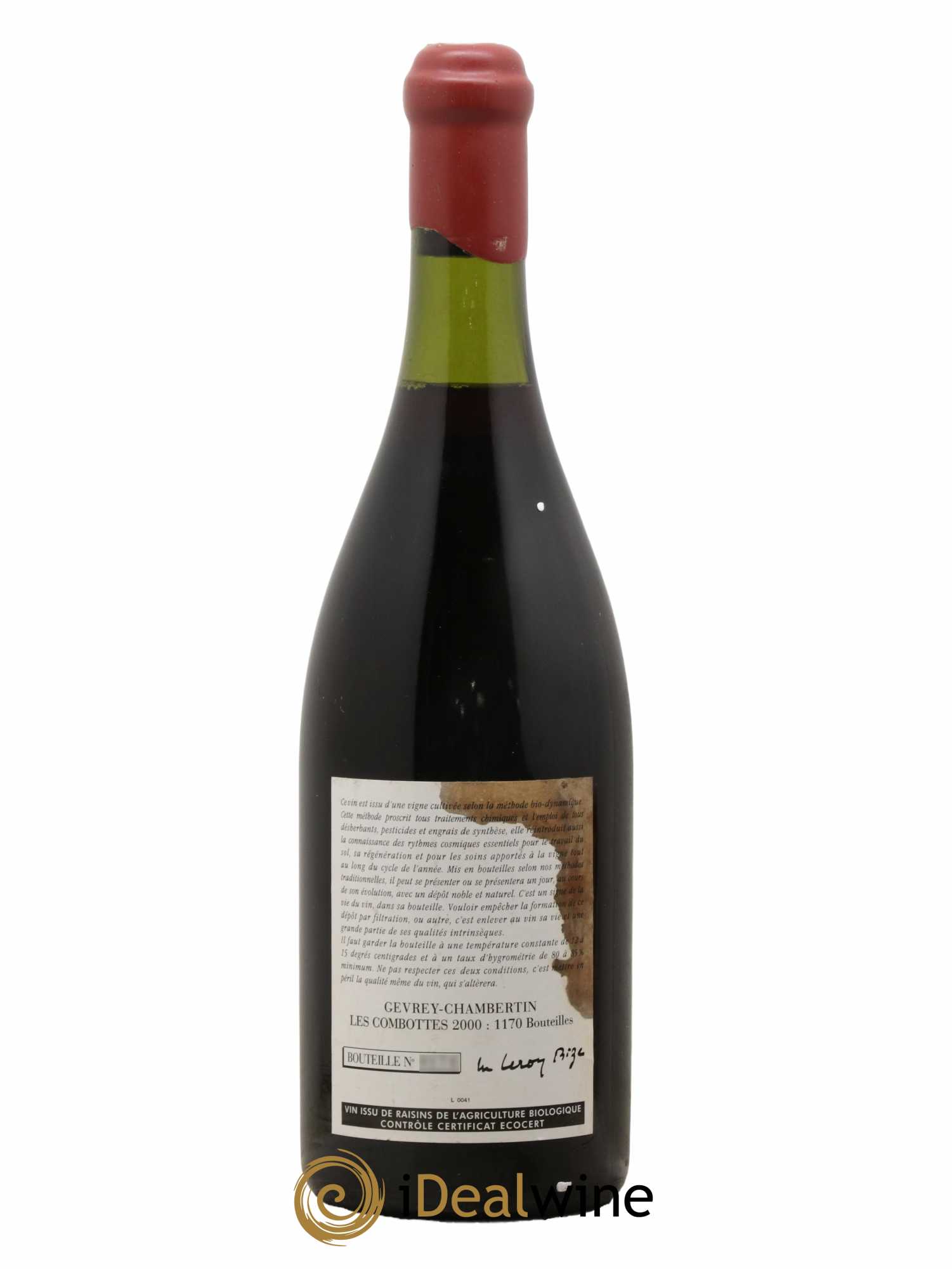 Gevrey-Chambertin 1er Cru Les Combottes Leroy (Domaine) 2000 - Lot de 1 bouteille - 1