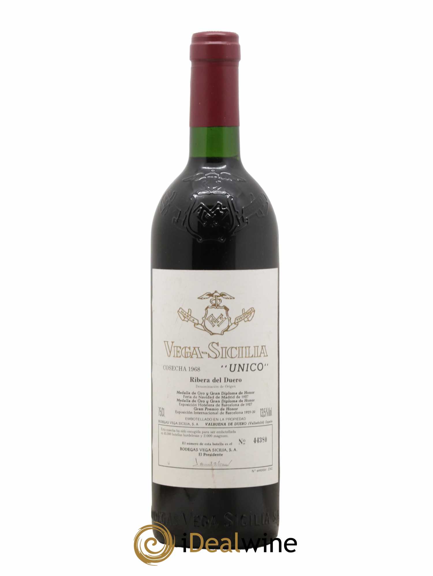 Ribera Del Duero DO Vega Sicilia Unico Famille Alvarez 1968 - Lot de 1 bouteille - 0