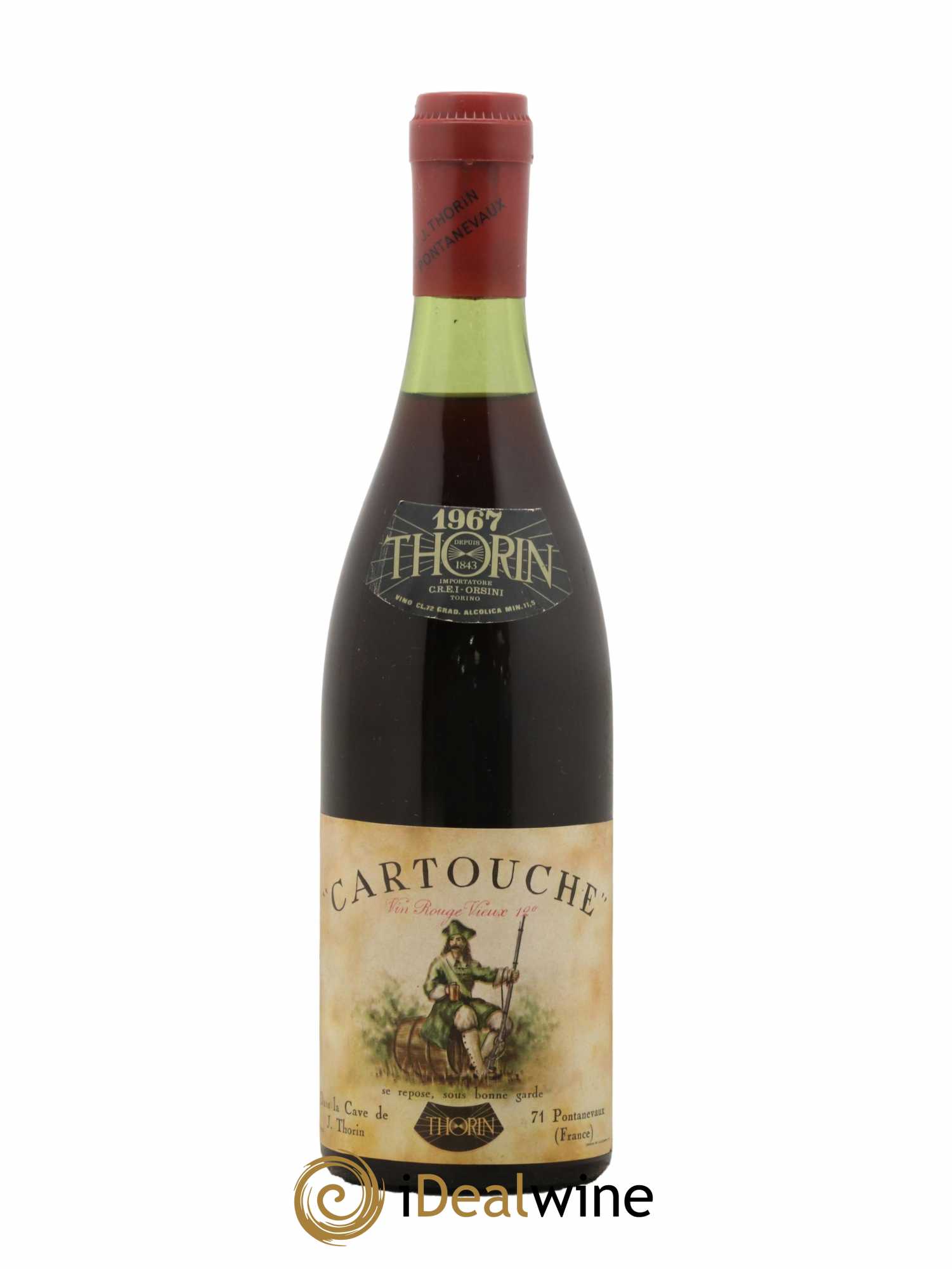 Vin de France Thorin Thorin Cartouche Vin Rouge Vieux 1967 - Posten von 1 Flasche - 0