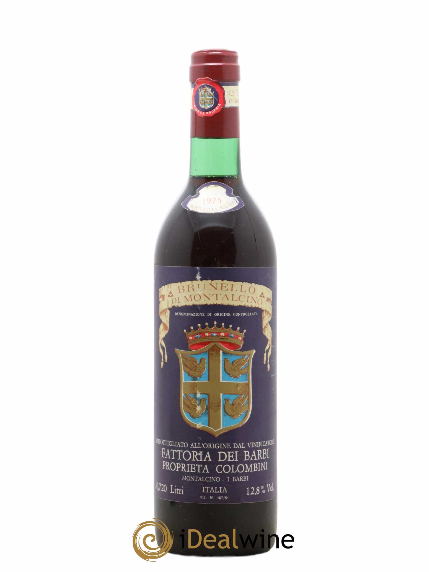 Brunello di Montalcino Fattoria dei Barbi 1975 - Lot de 1 bouteille - 0
