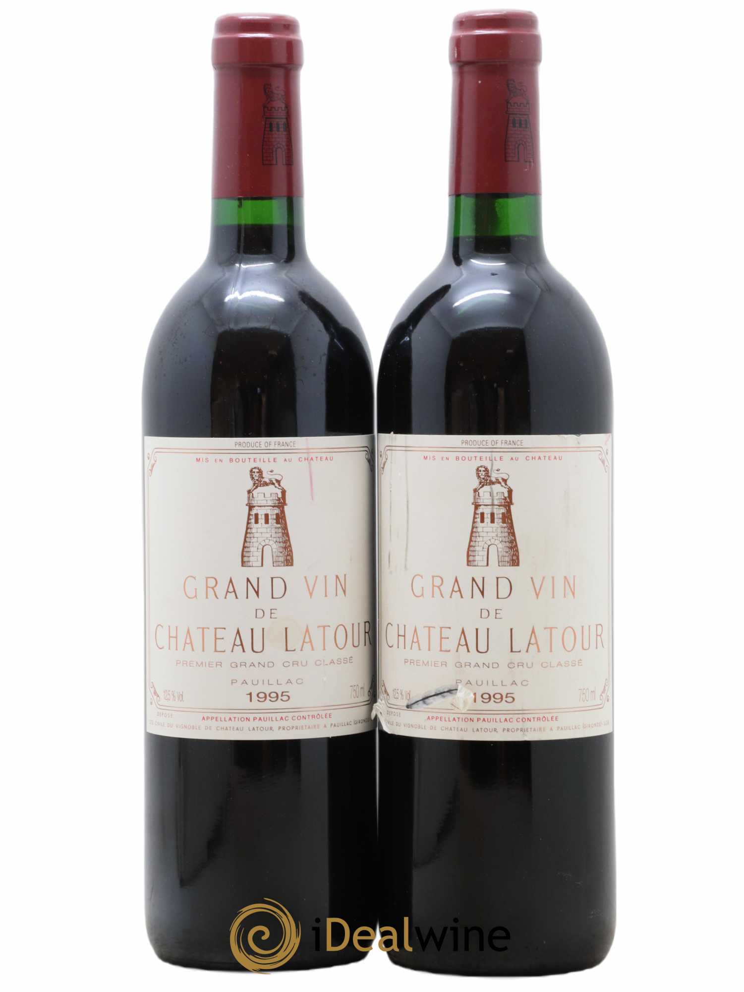 Château Latour 1er Grand Cru Classé 1995 - Lot de 2 bouteilles - 0