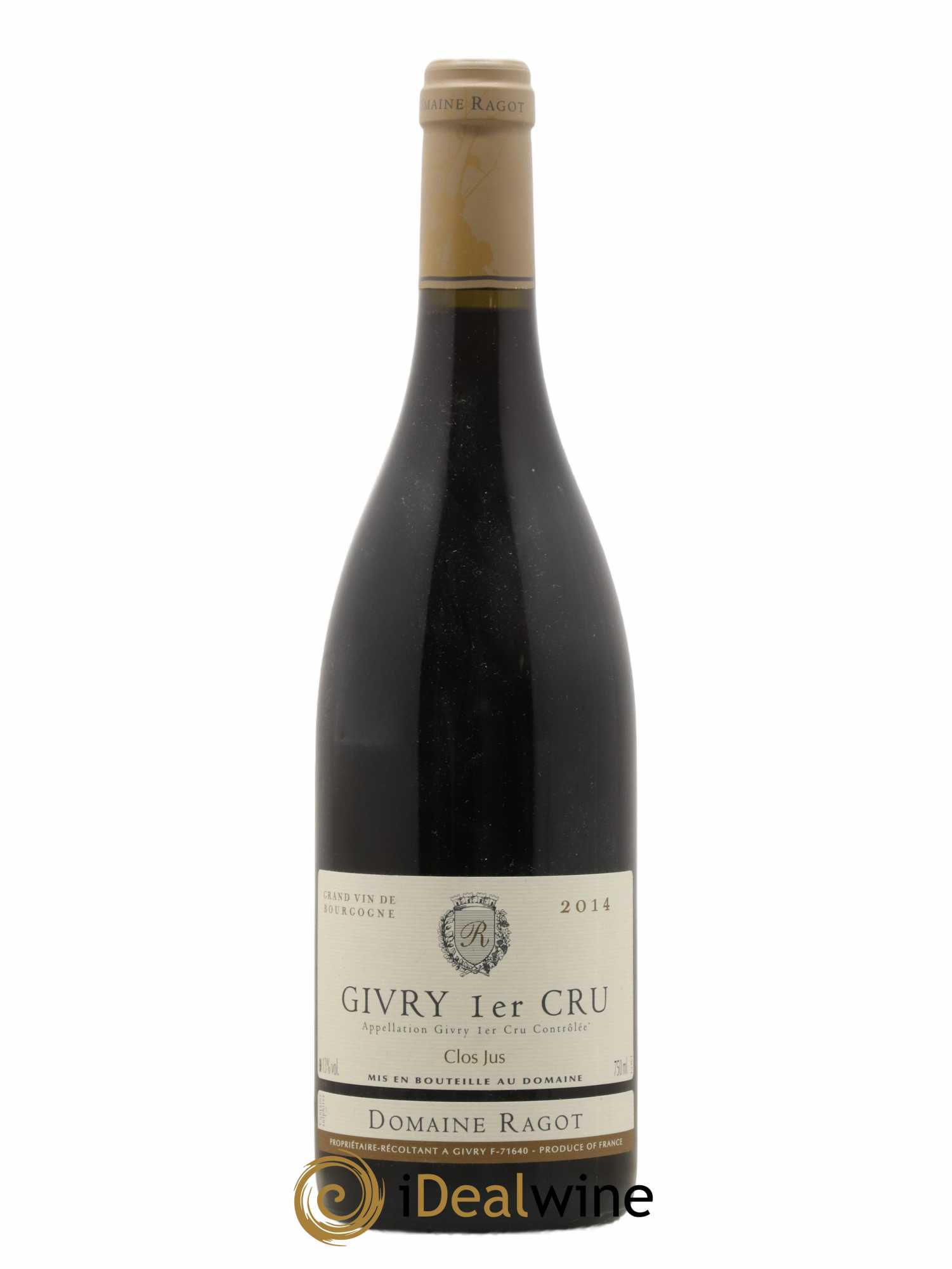Givry 1er Cru Clos Jus Ragot (Domaine) 2014 - Lot de 1 bouteille - 0