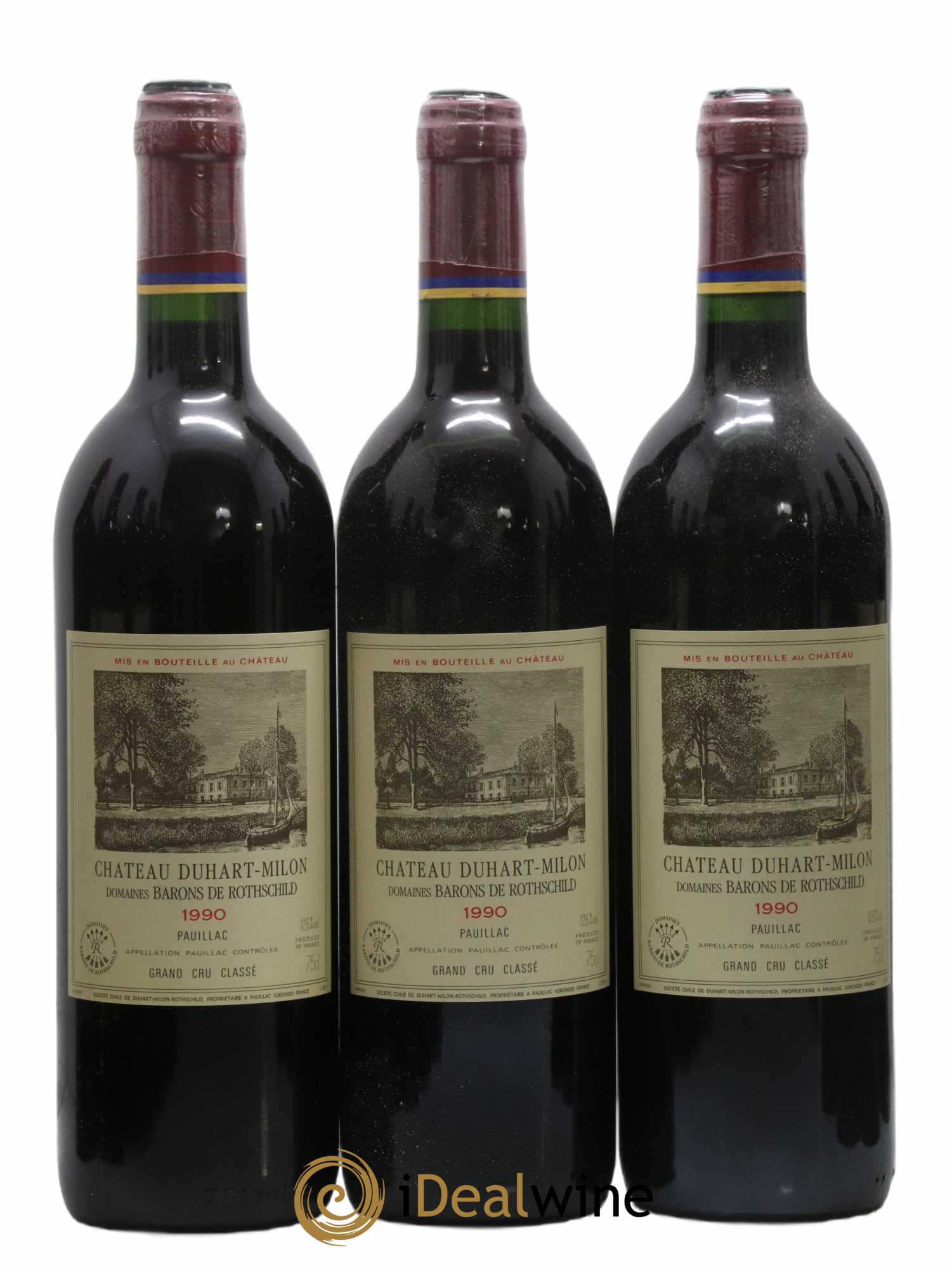 Château Duhart-Milon 4ème Grand Cru Classé 1990 - Lot de 12 bouteilles - 1