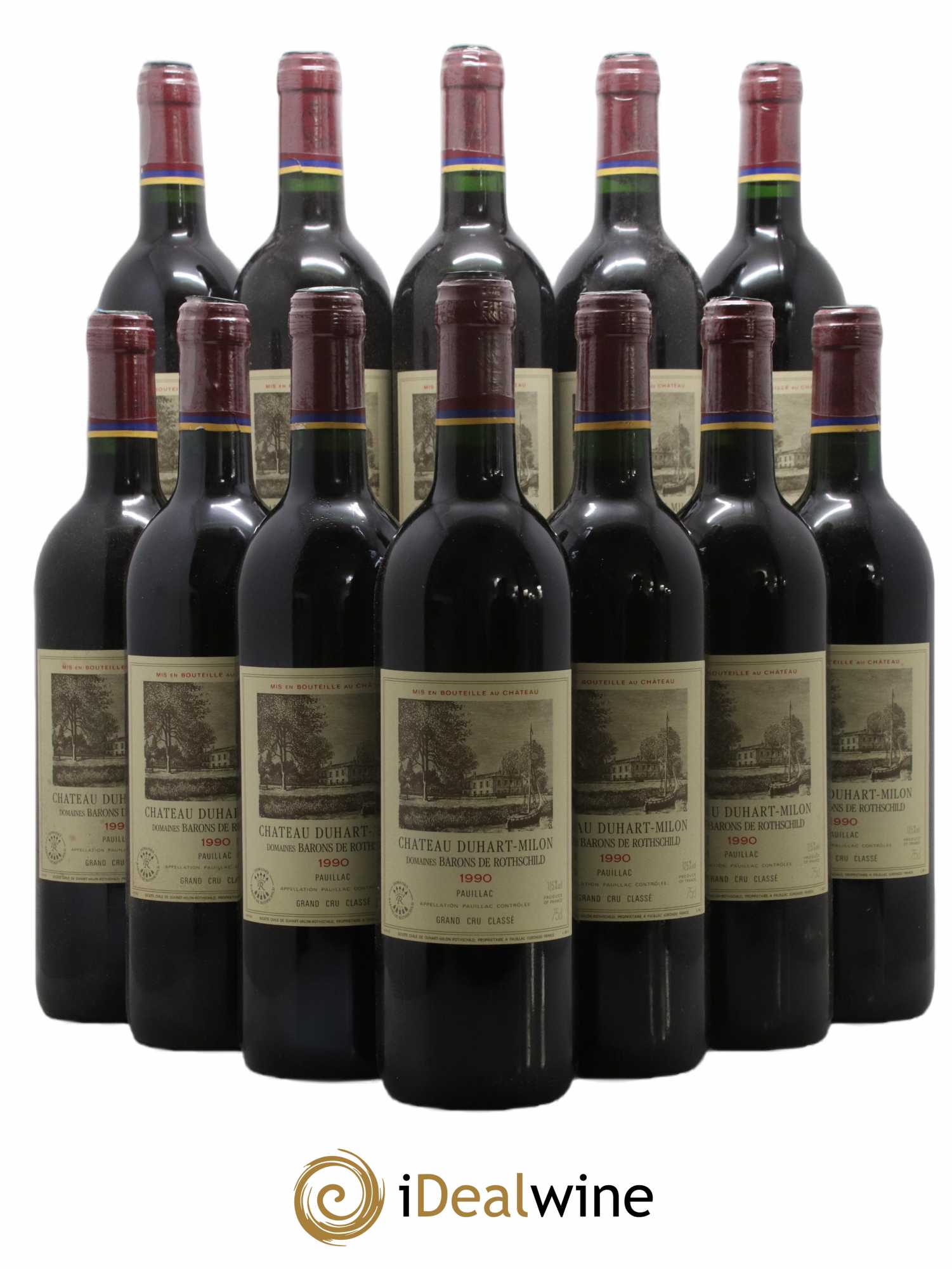 Château Duhart-Milon 4ème Grand Cru Classé 1990 - Lot de 12 bouteilles - 0