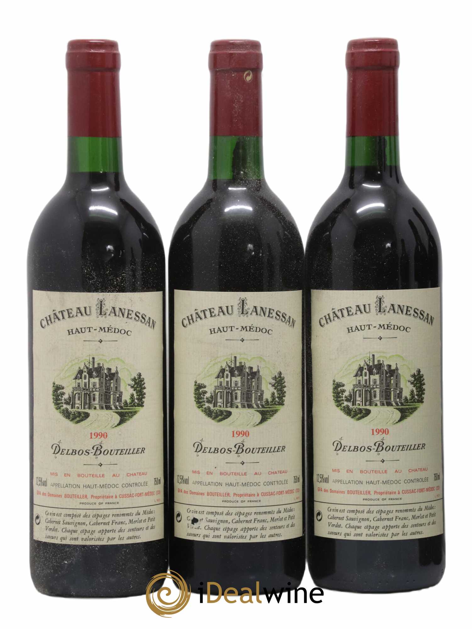Château Lanessan Cru Bourgeois 1990 - Lot de 6 bouteilles - 1