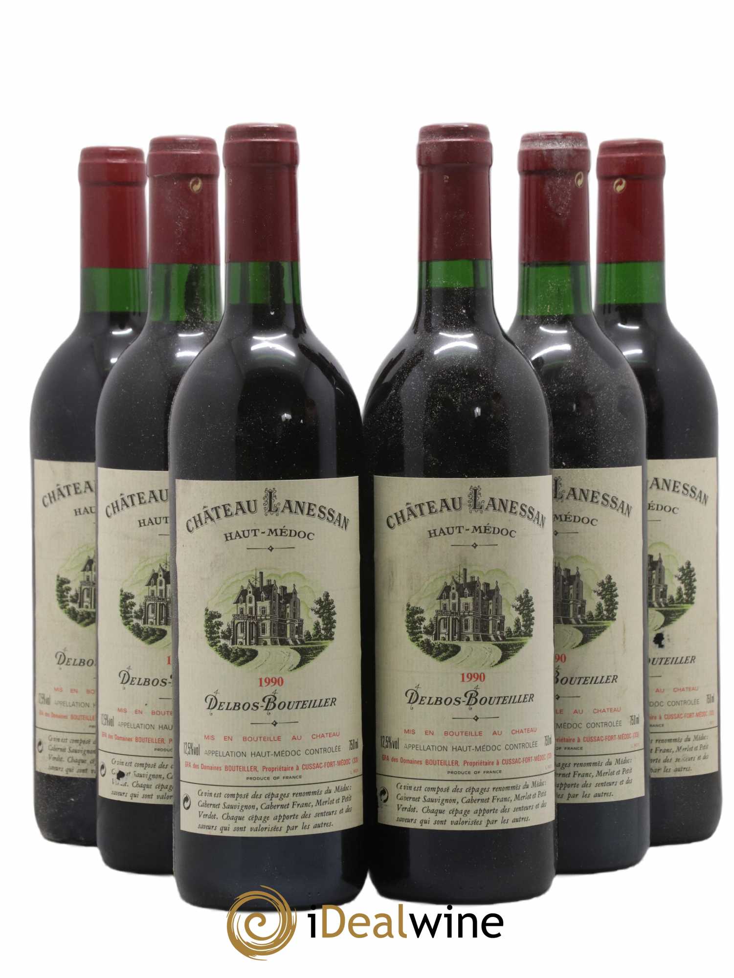 Château Lanessan Cru Bourgeois 1990 - Lot de 6 bouteilles - 0