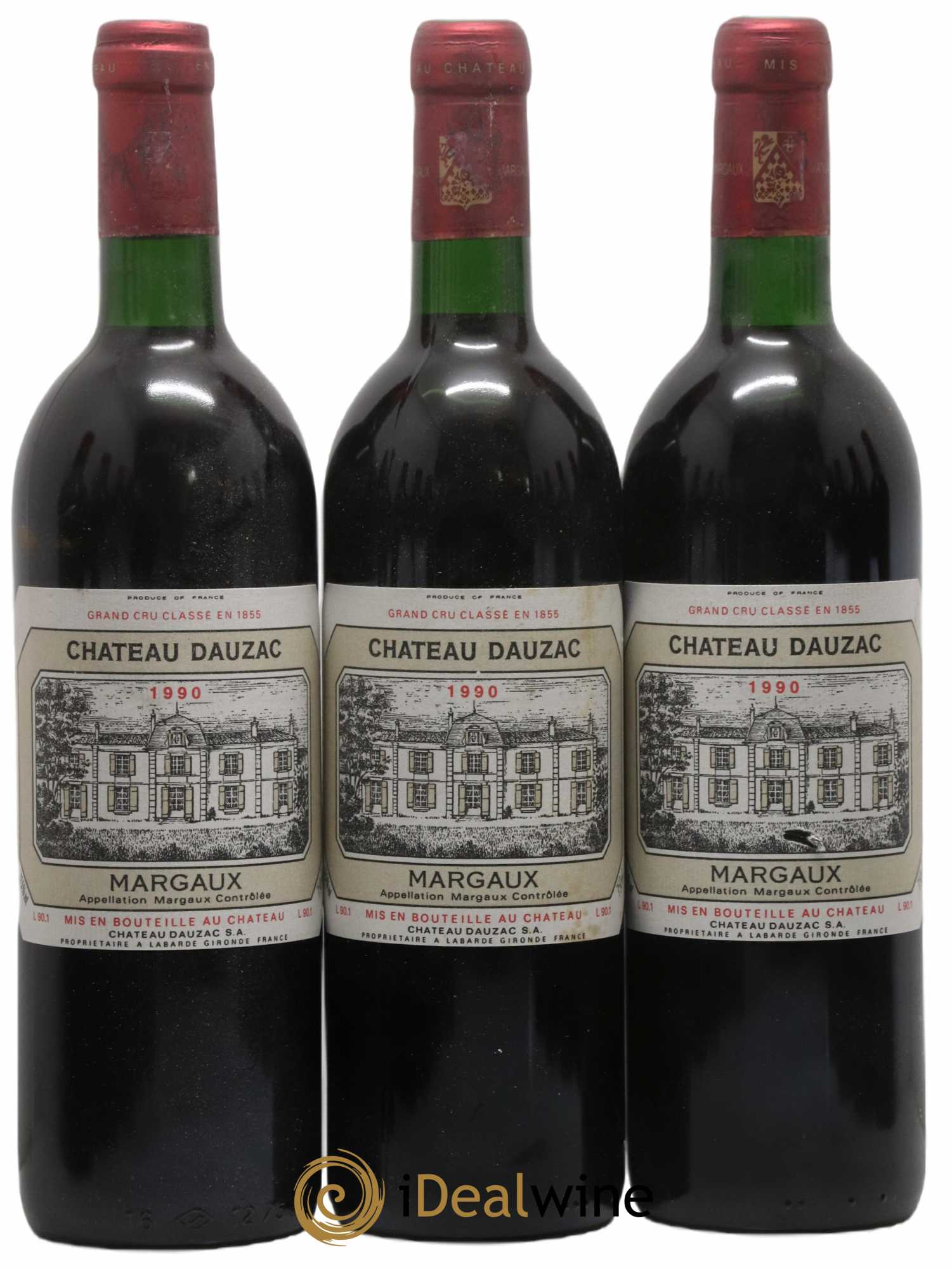 Château Dauzac 5ème Grand Cru Classé 1990 - Lot de 12 bouteilles - 1