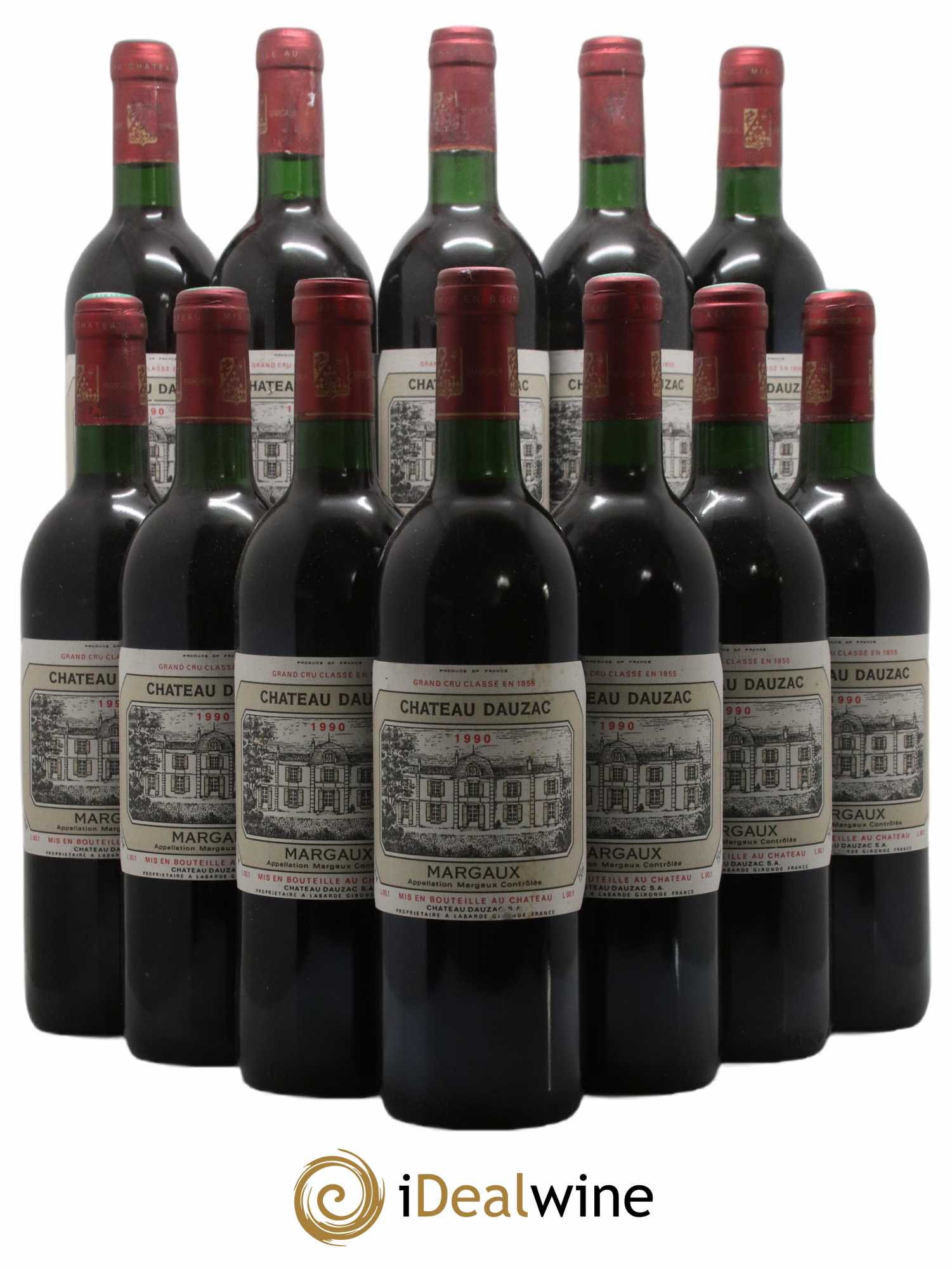 Château Dauzac 5ème Grand Cru Classé 1990 - Lot de 12 bouteilles - 0