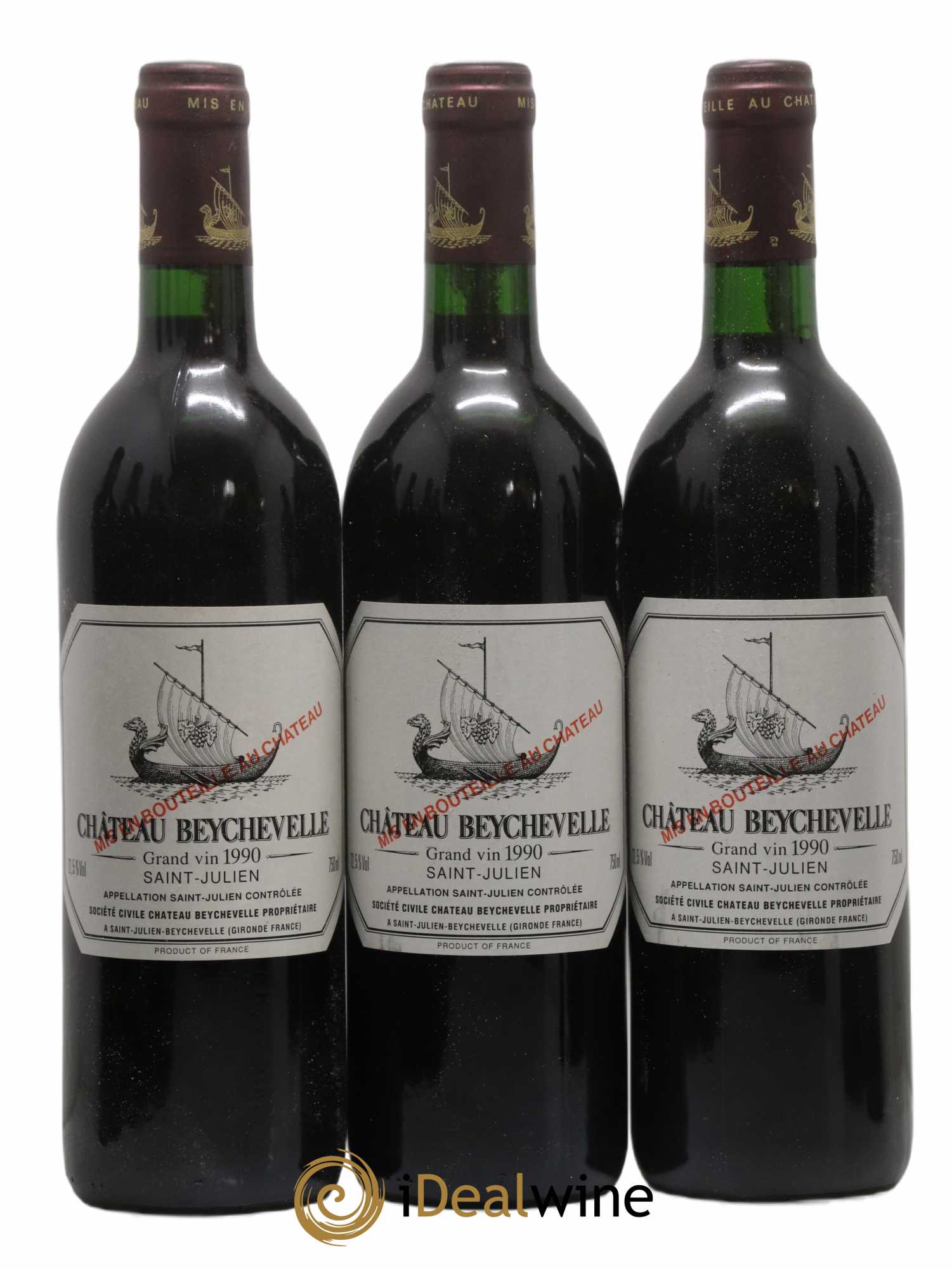 Château Beychevelle 4ème Grand Cru Classé 1990 - Posten von 12 Flaschen - 2