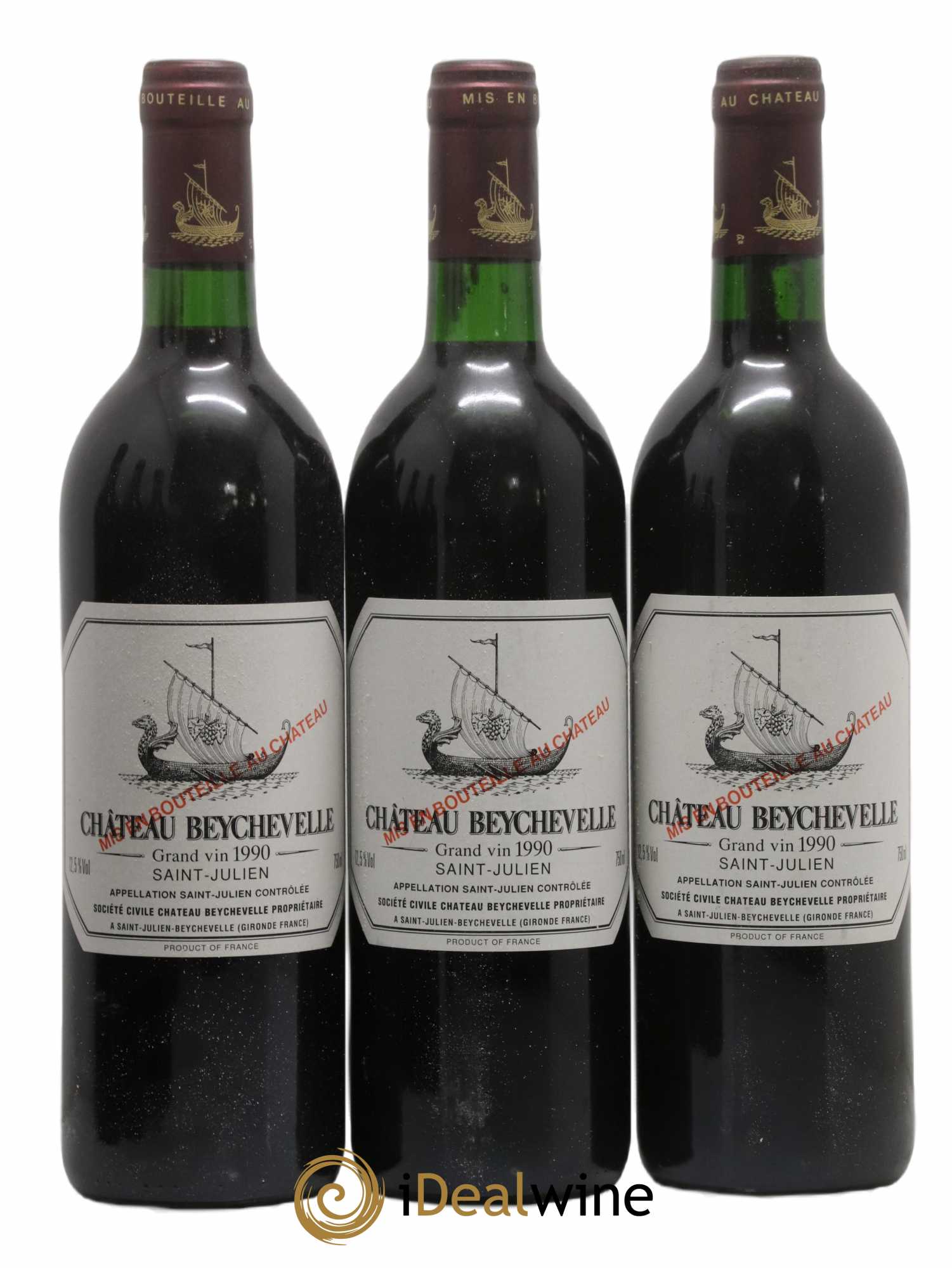 Château Beychevelle 4ème Grand Cru Classé 1990 - Posten von 12 Flaschen - 3