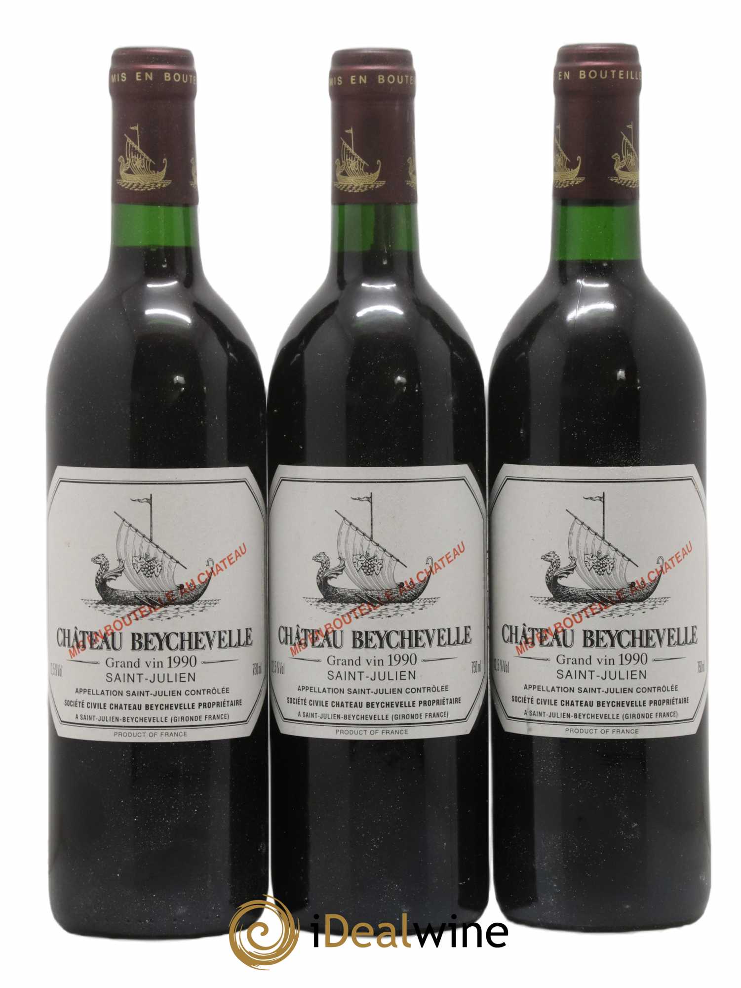 Château Beychevelle 4ème Grand Cru Classé 1990 - Posten von 12 Flaschen - 4