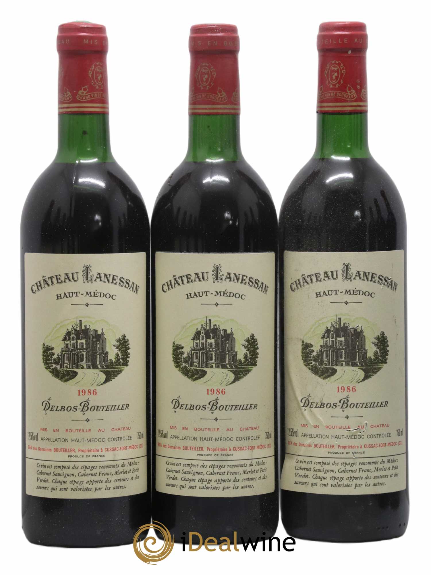 Château Lanessan Cru Bourgeois 1986 - Lot de 6 bouteilles - 1