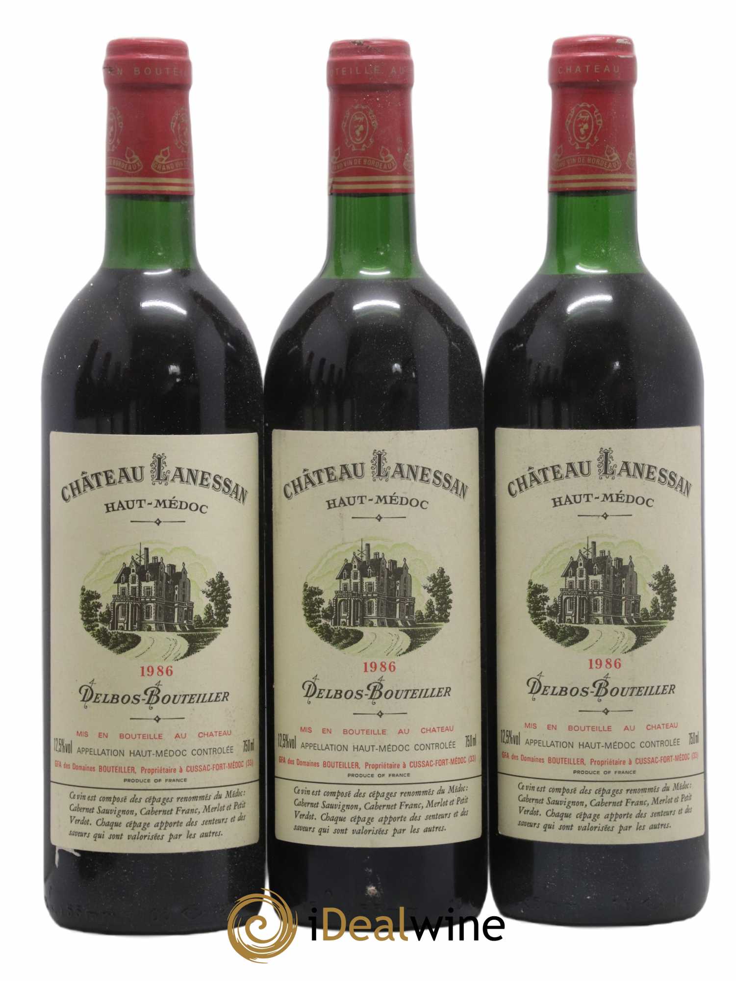 Château Lanessan Cru Bourgeois 1986 - Lot de 6 bouteilles - 2