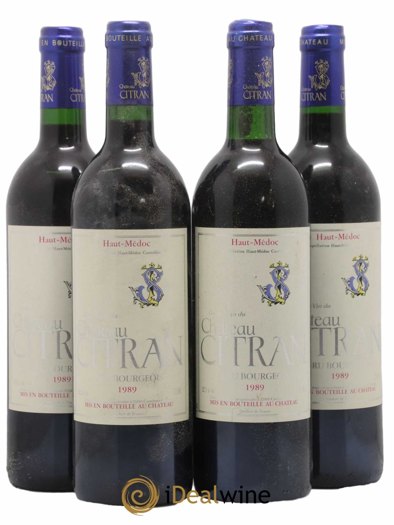 Château Citran Cru Bourgeois 1989 - Lot de 4 bouteilles - 0