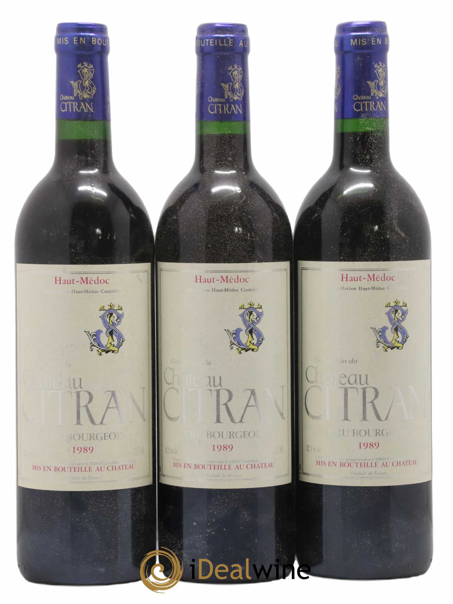 Château Citran Cru Bourgeois 1989 - Lot de 3 bouteilles - 0